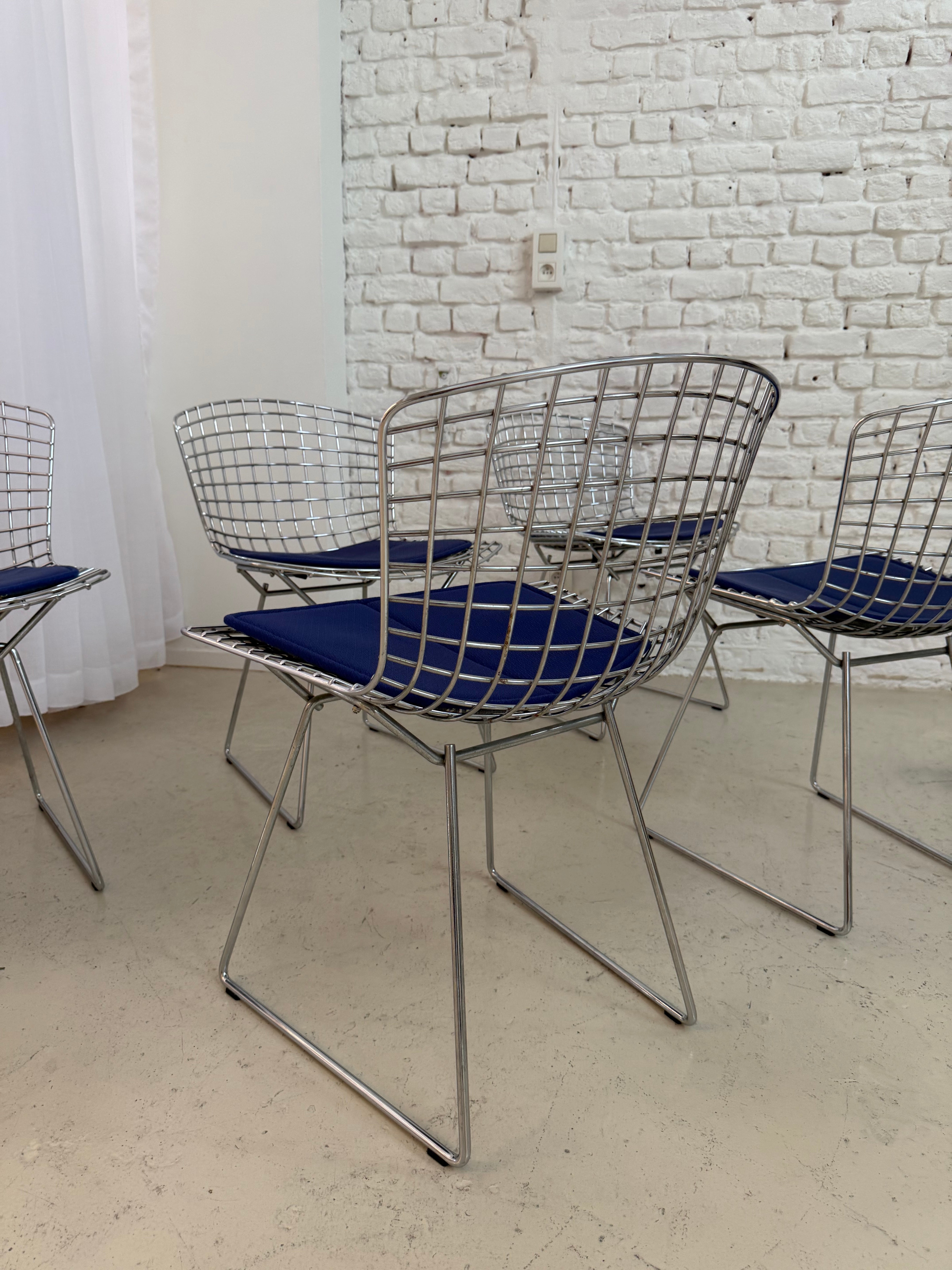 5 chaises Knoll Bertoia