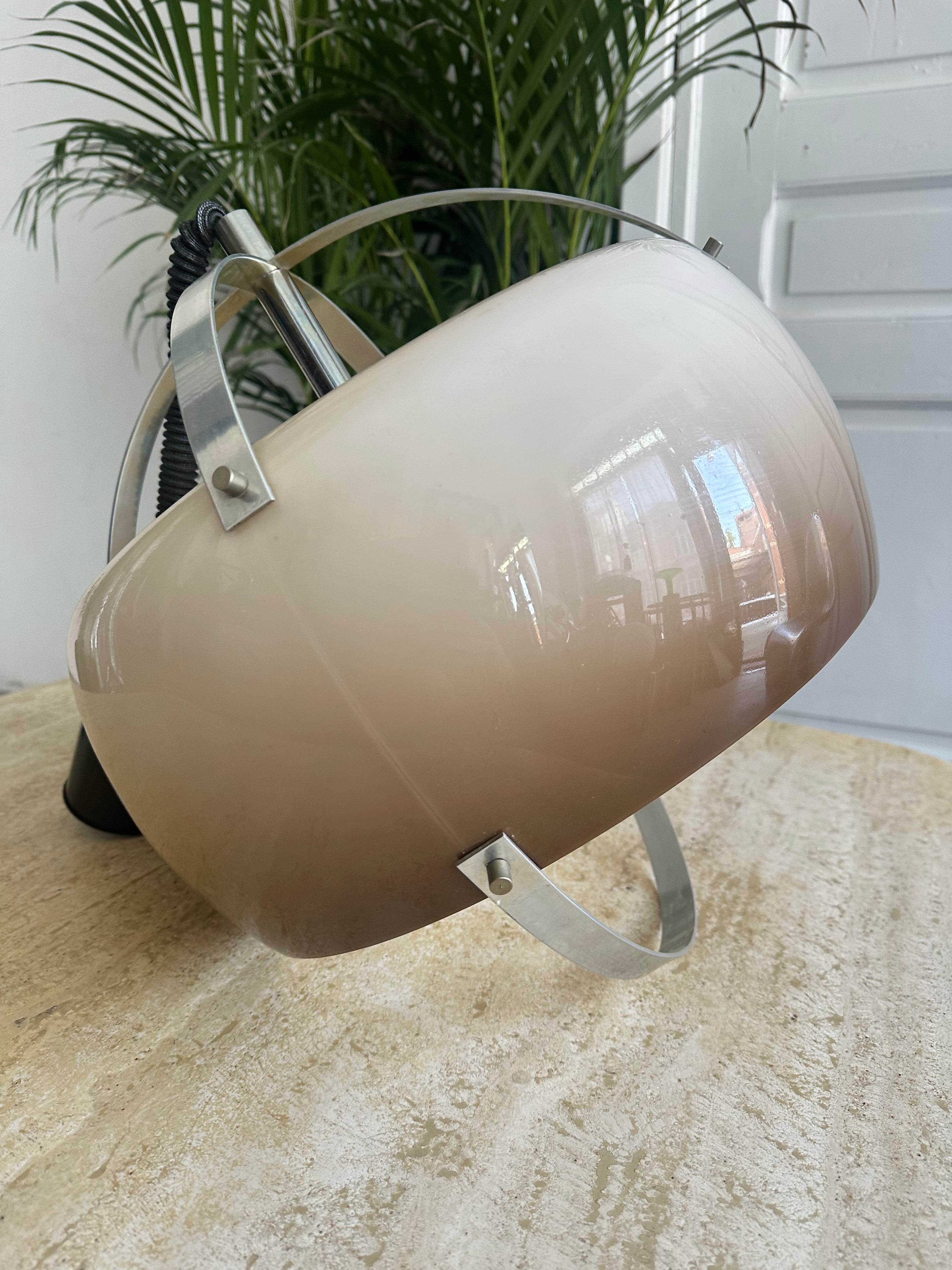 Lampe suspendu vintage fumée