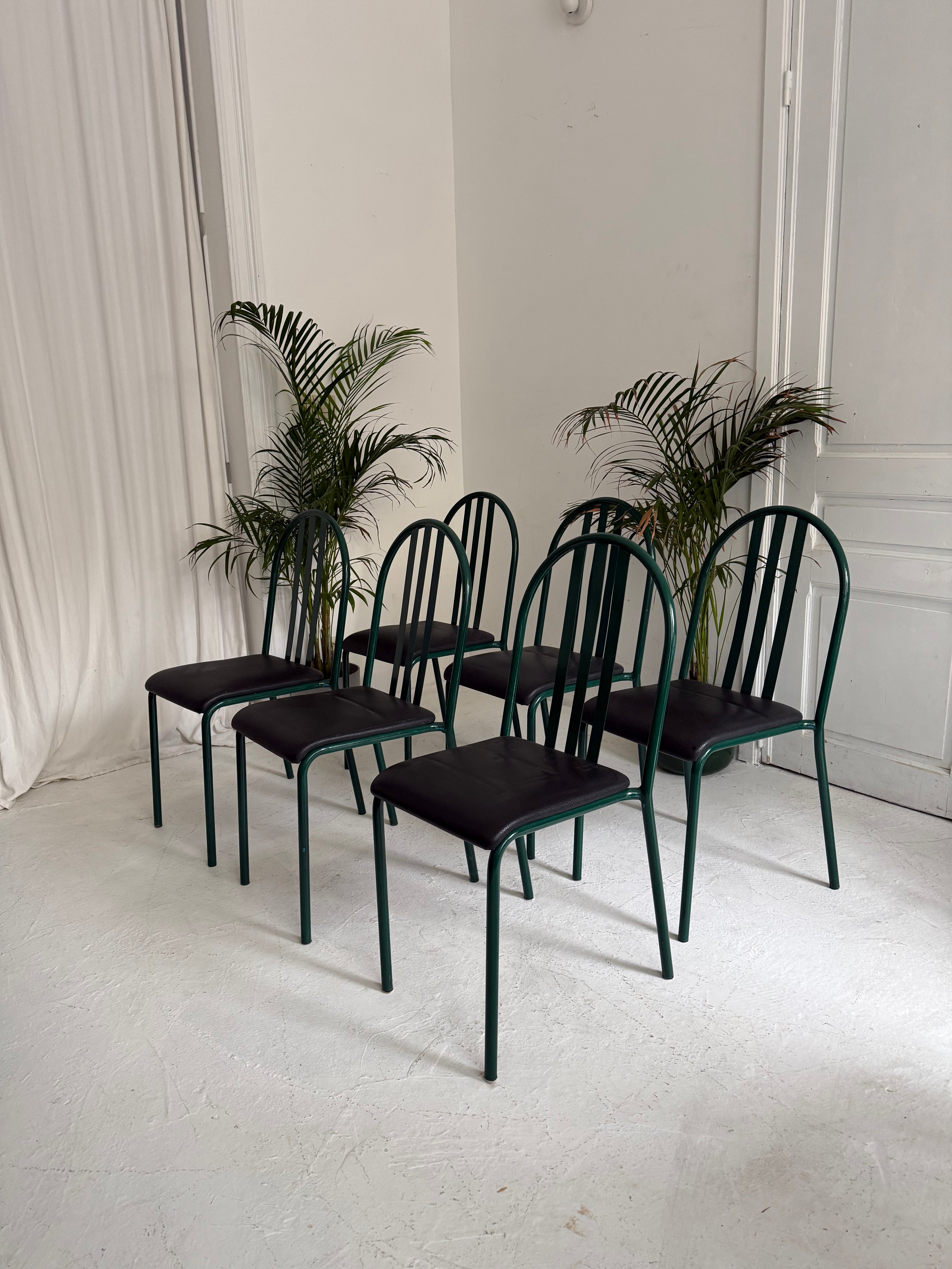 Chairs N. 222 by Robert Mallet-Stevens for Pallucco Italia, 1982, Set of 6