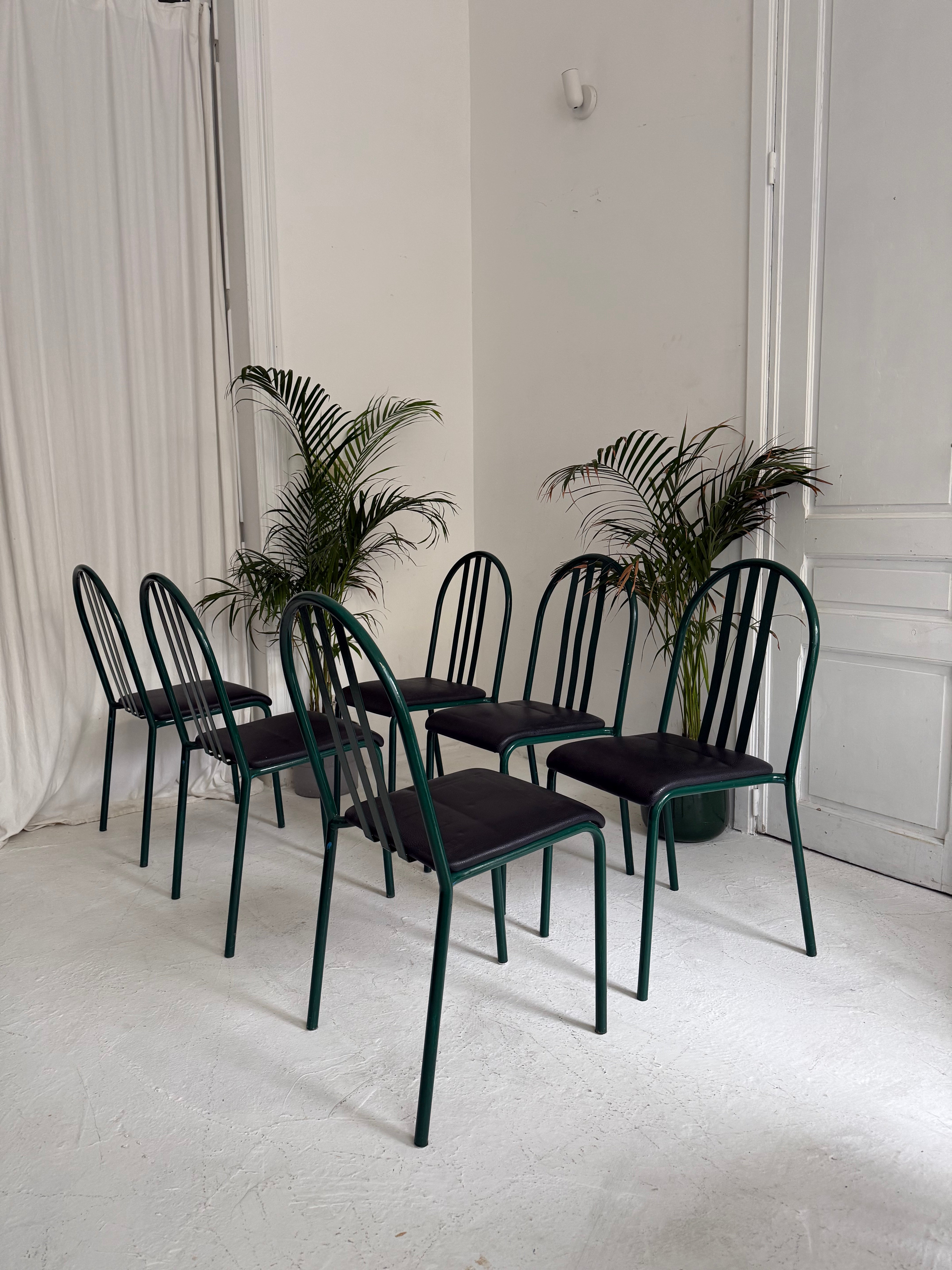 Chairs N. 222 by Robert Mallet-Stevens for Pallucco Italia, 1982, Set of 6