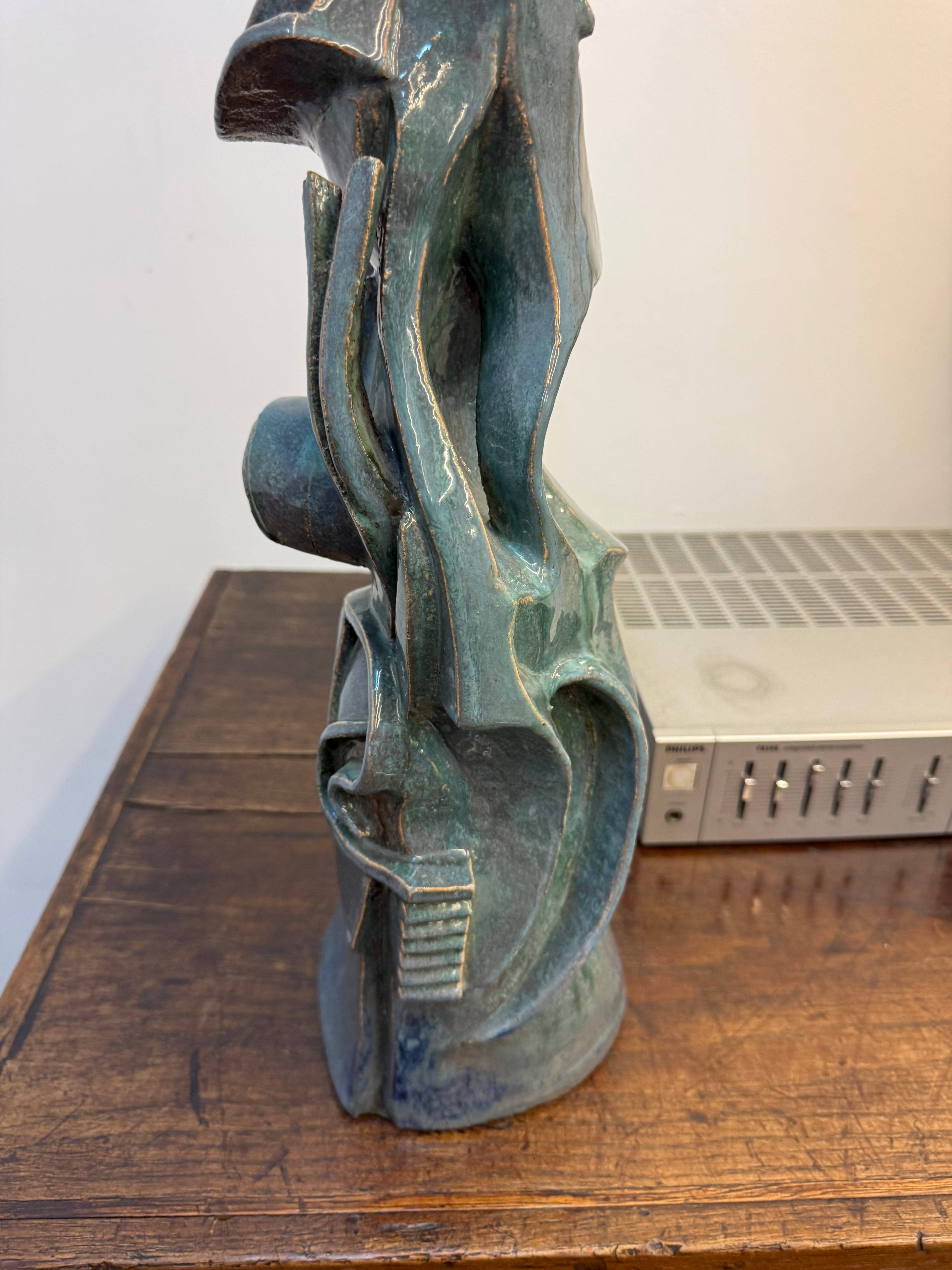 Sculpture en argile très belle 80cm