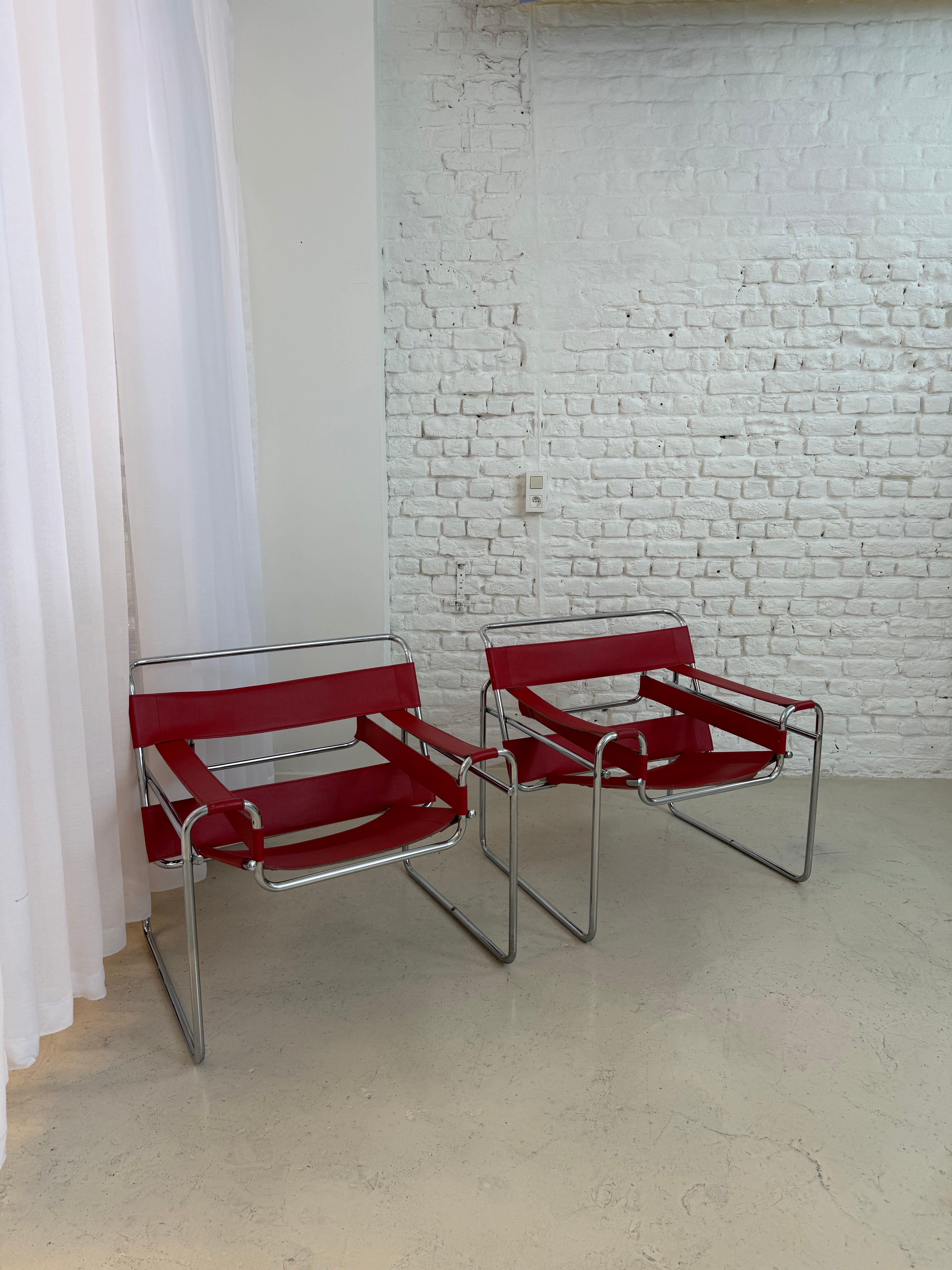 2 chaises inspiration wassily Marcel breuer