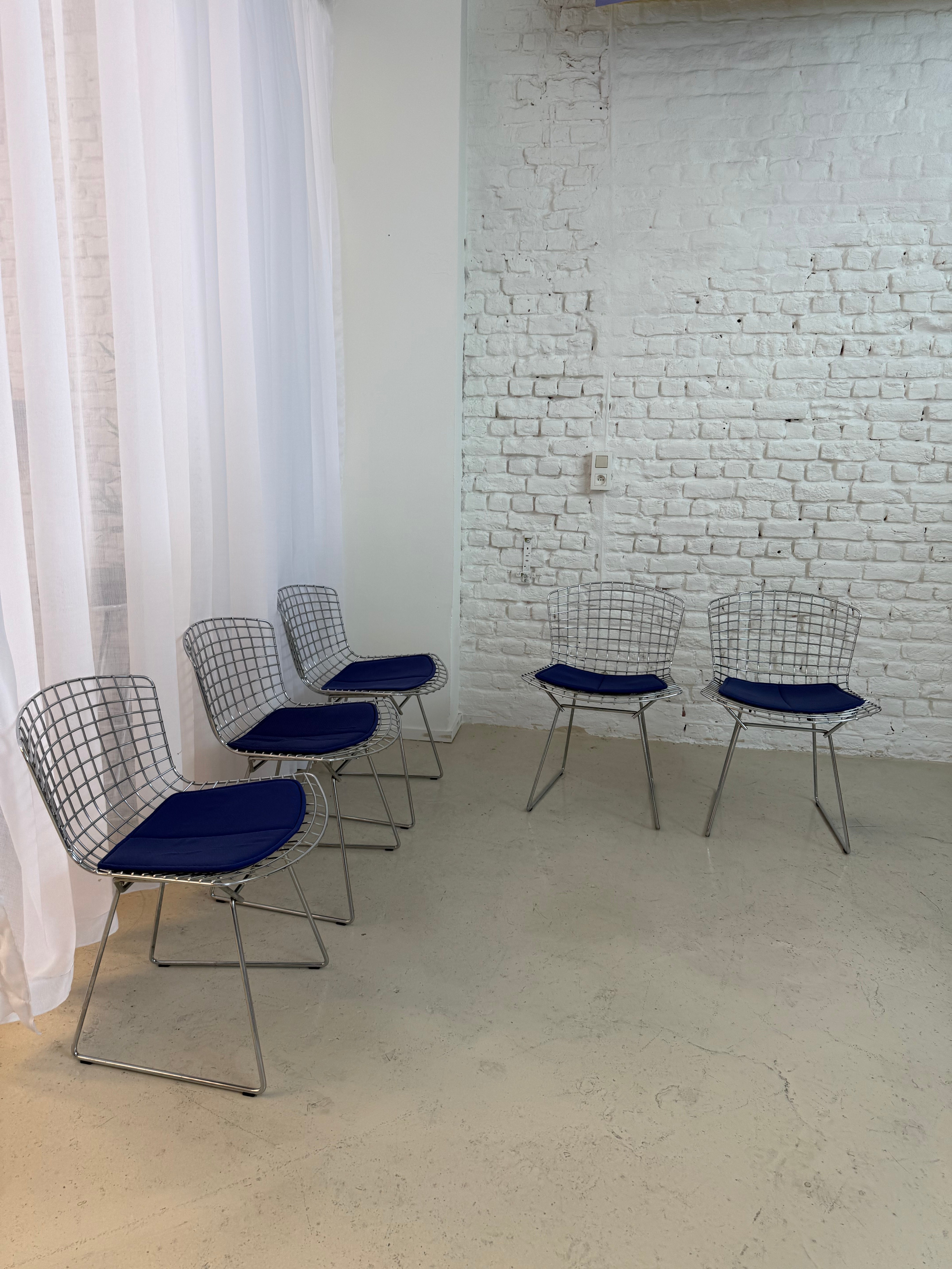 5 chaises Knoll Bertoia