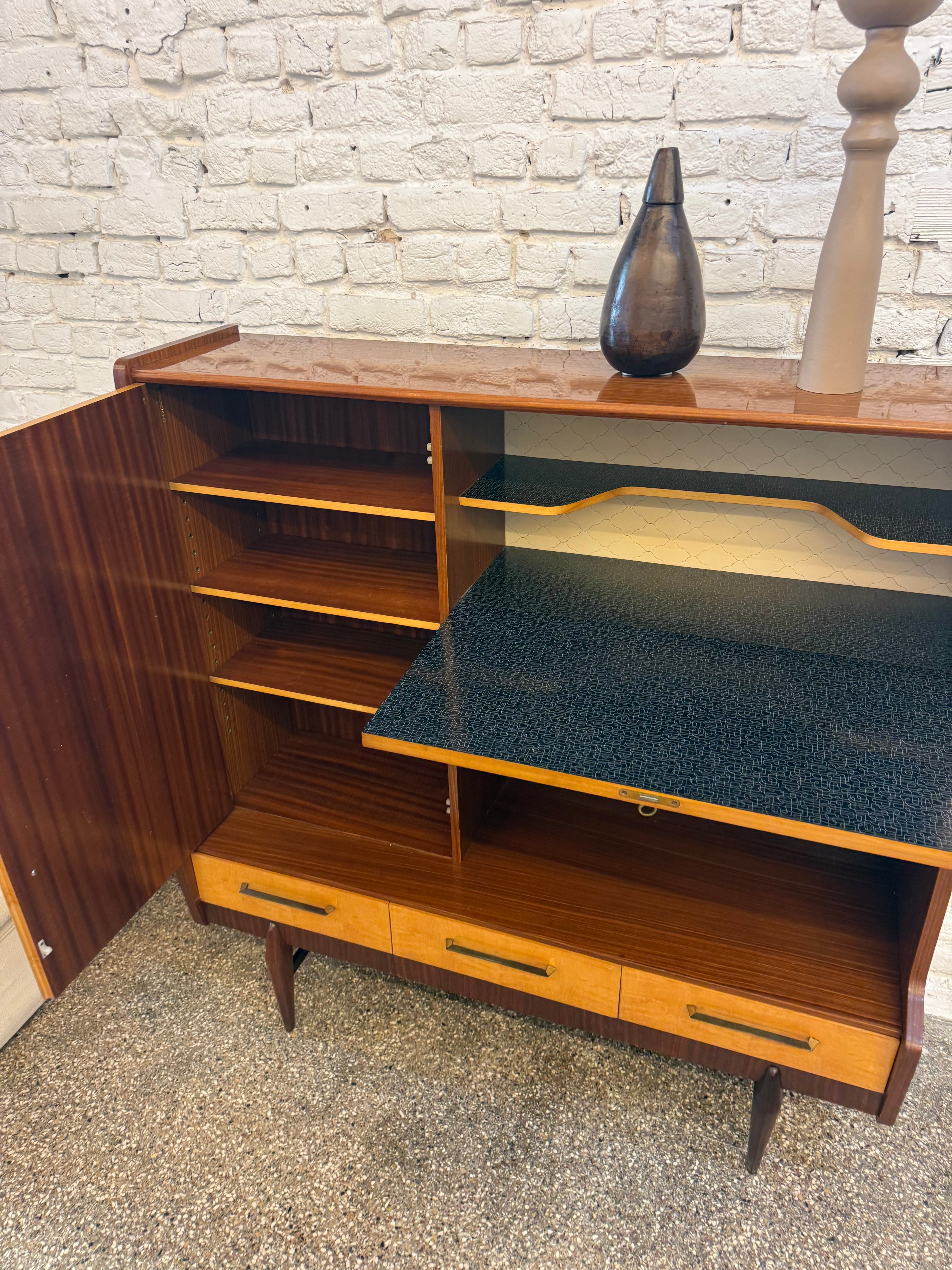 Highboard en bois 1970