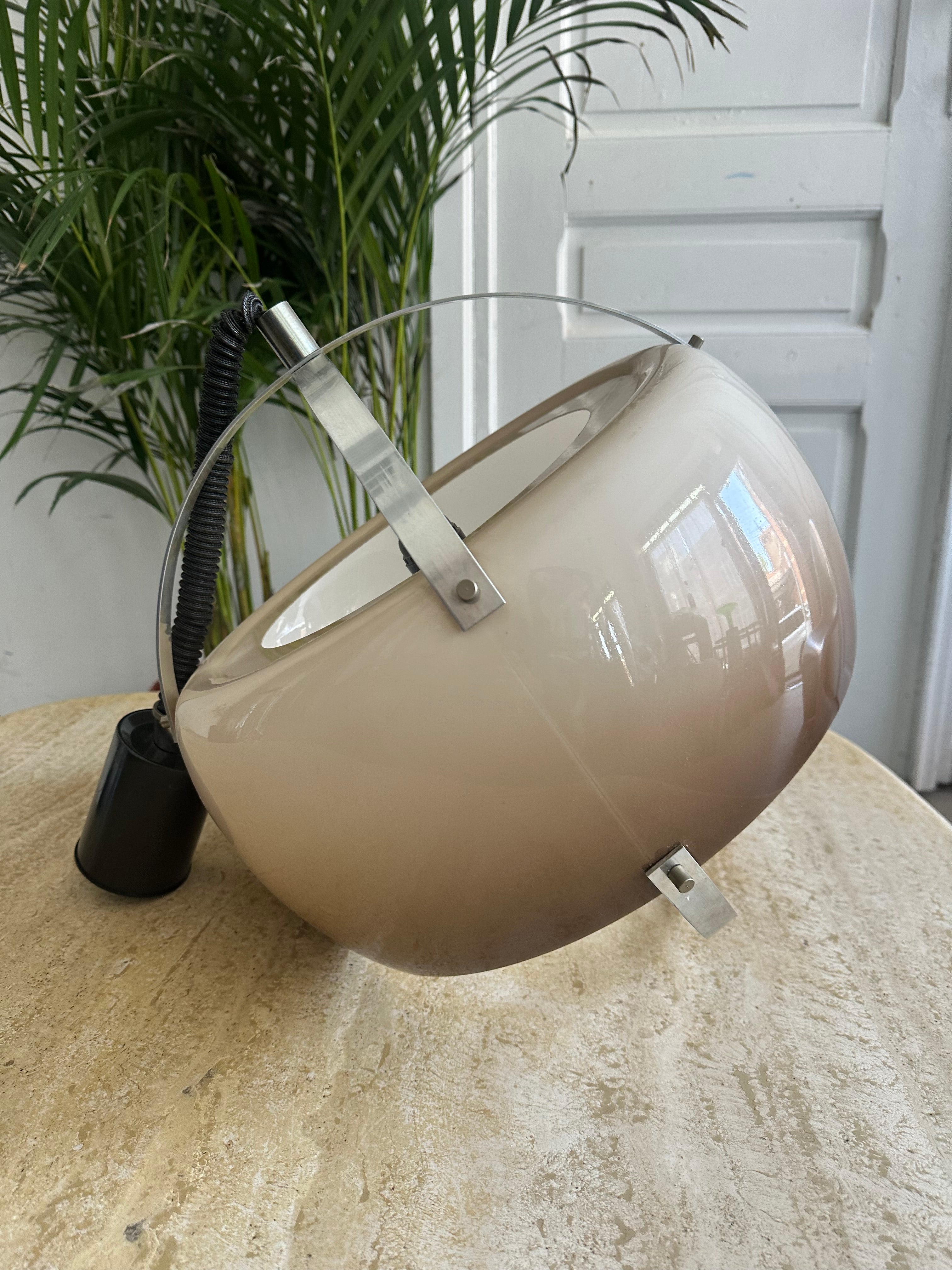 Lampe suspendu vintage fumée