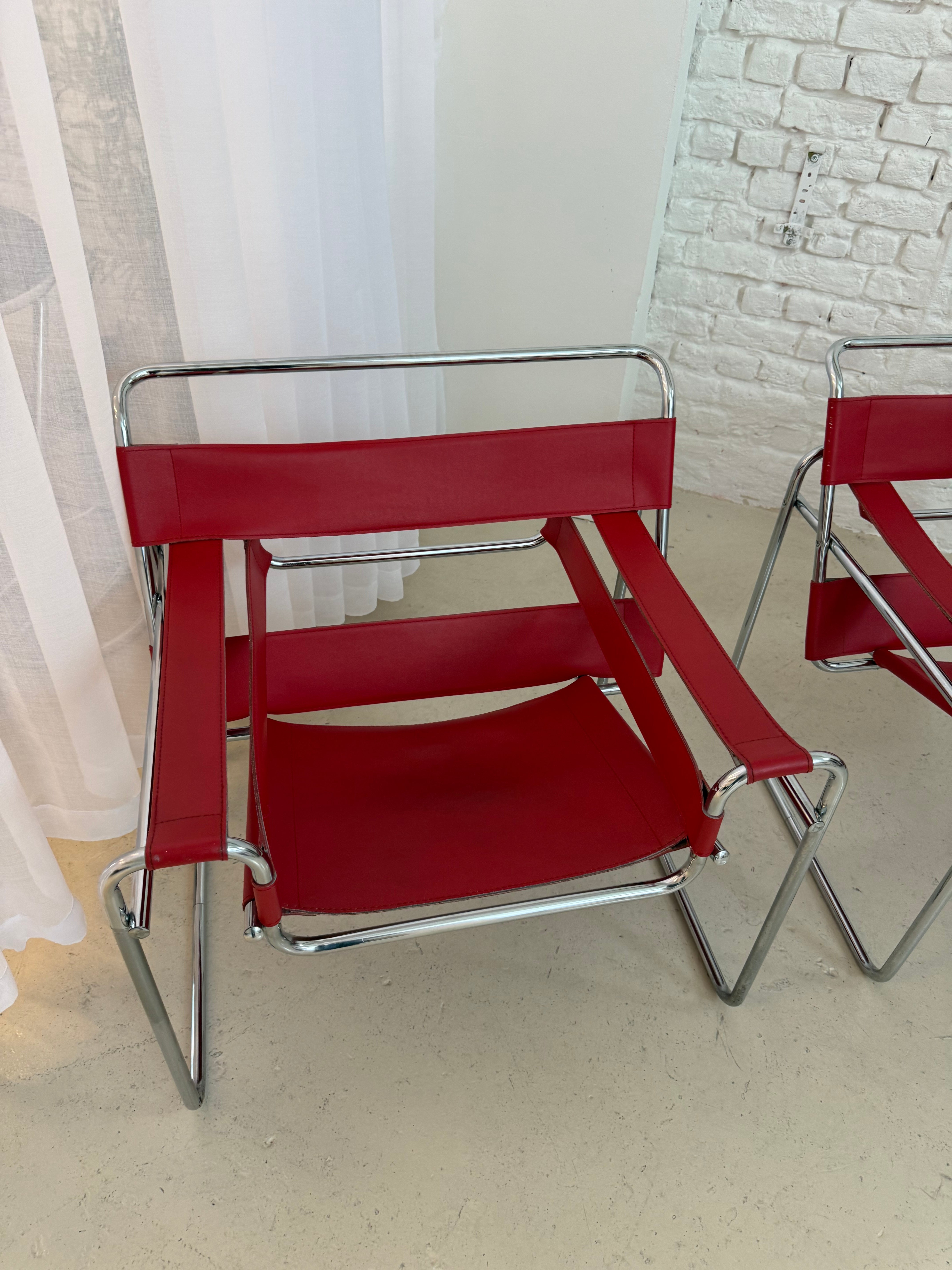 2 chaises inspiration wassily Marcel breuer