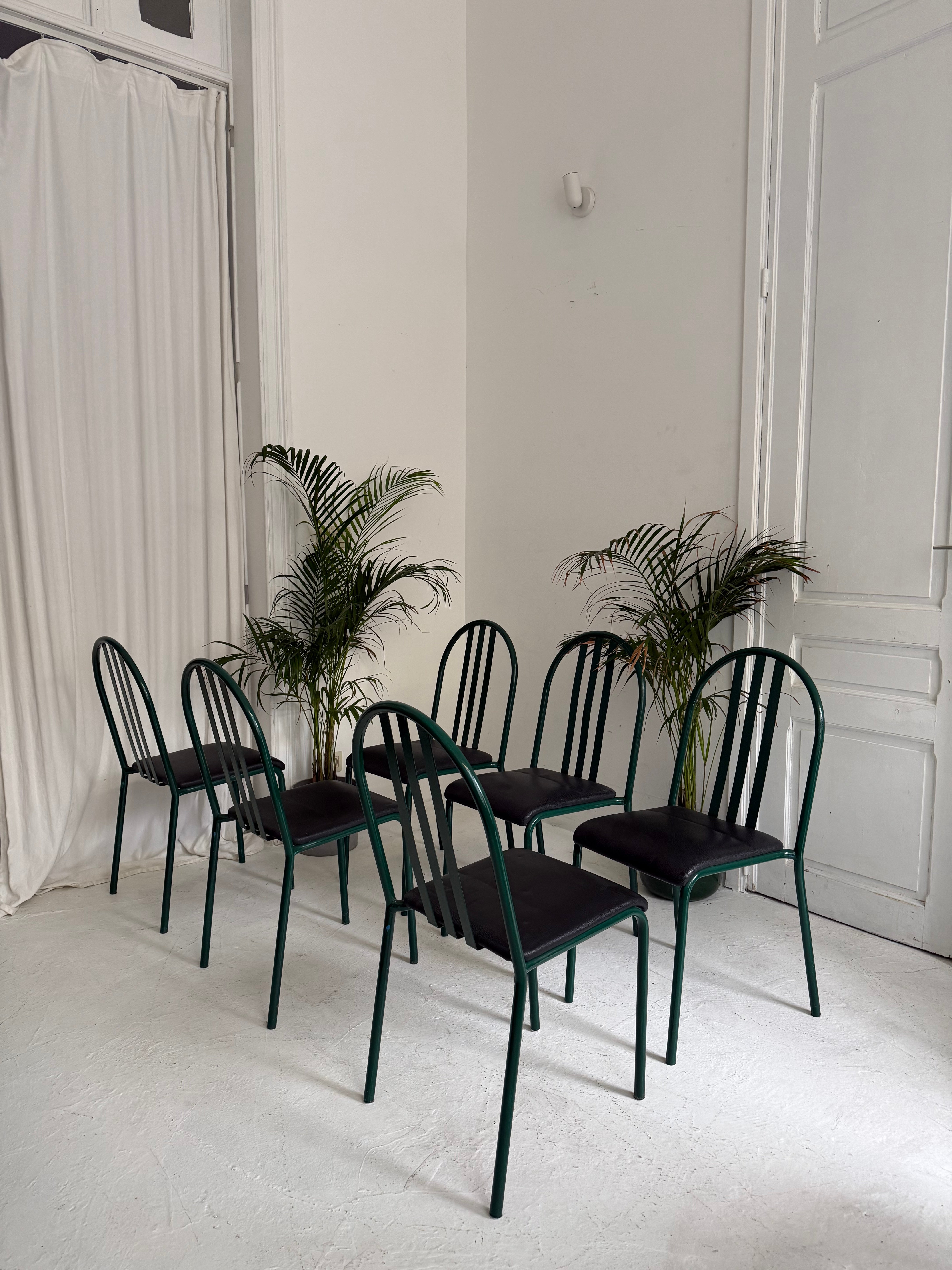 Chairs N. 222 by Robert Mallet-Stevens for Pallucco Italia, 1982, Set of 6