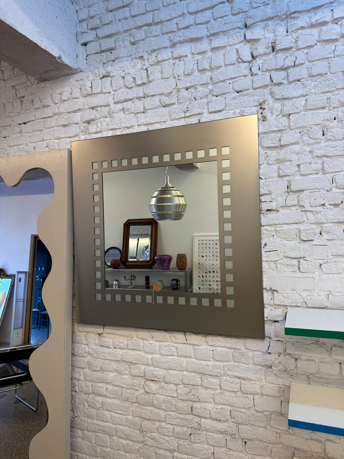 Miroir Belgo chrome 1990 inox