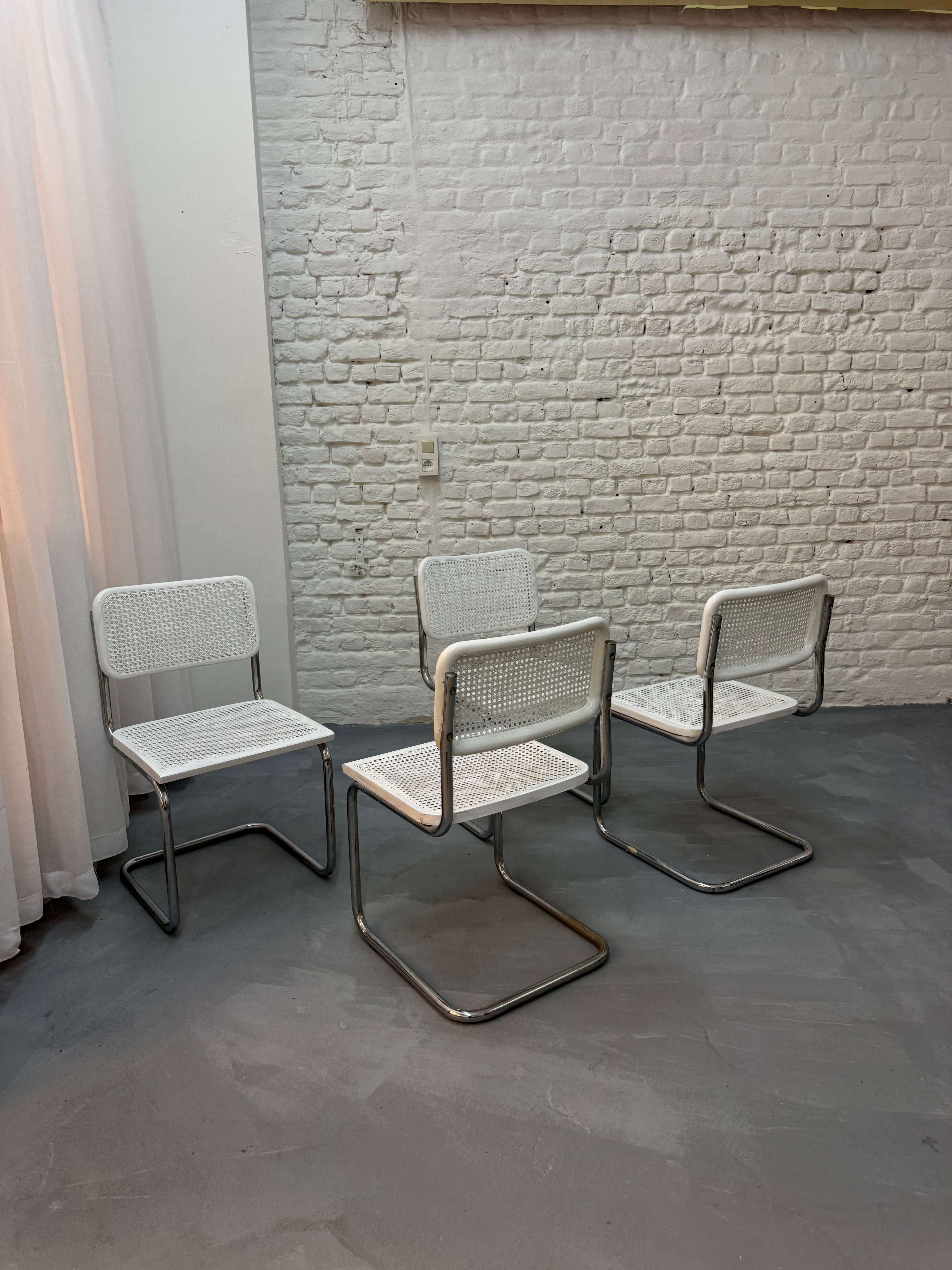 4 chaise vintage Marcel Breuer cesca