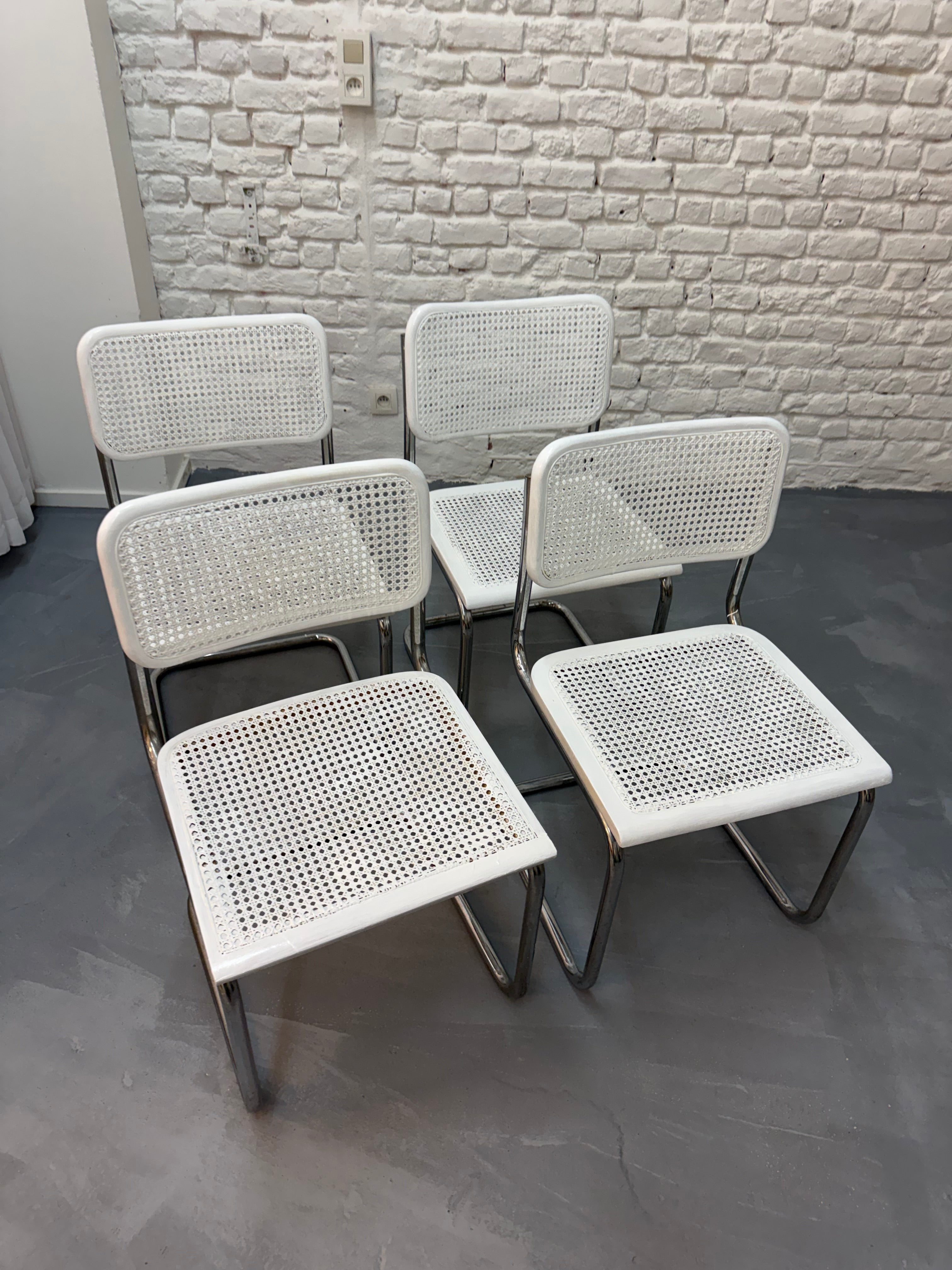 4 chaise vintage Marcel Breuer cesca