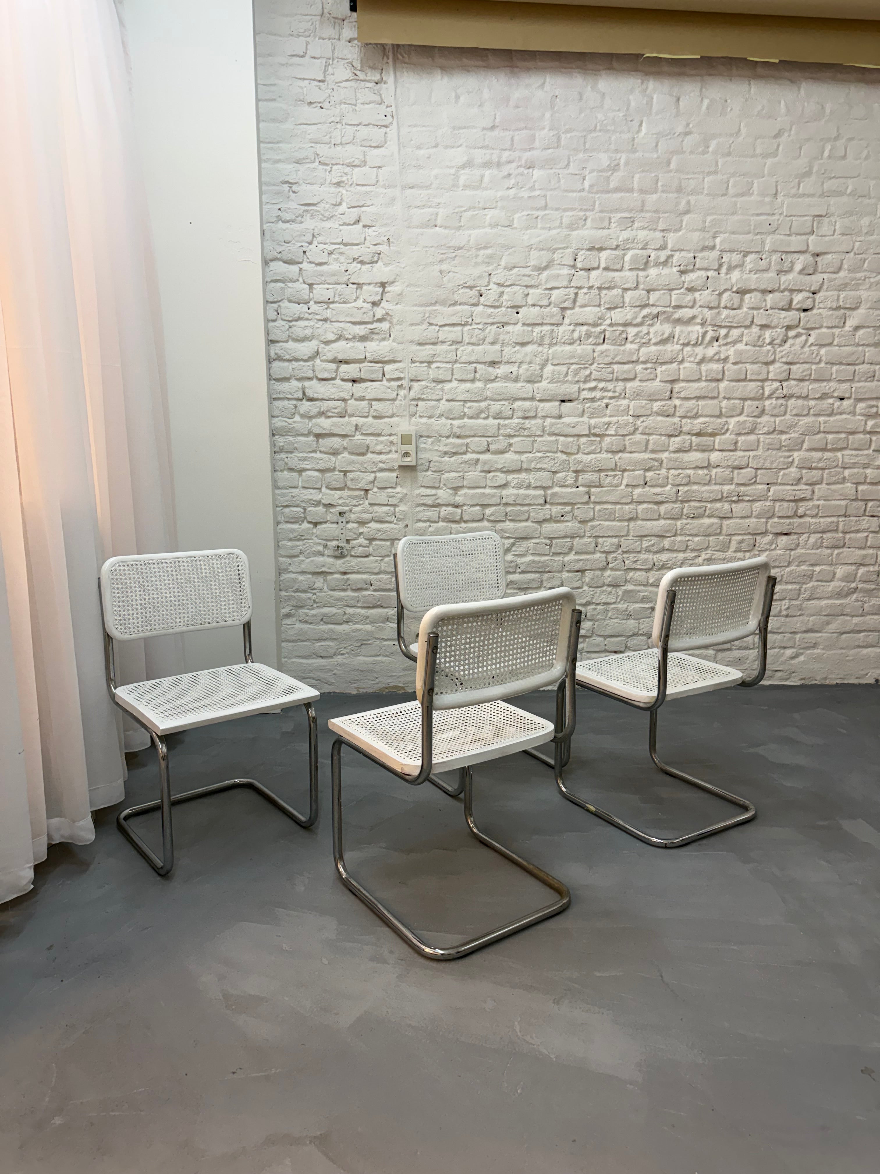 4 chaise vintage Marcel Breuer cesca