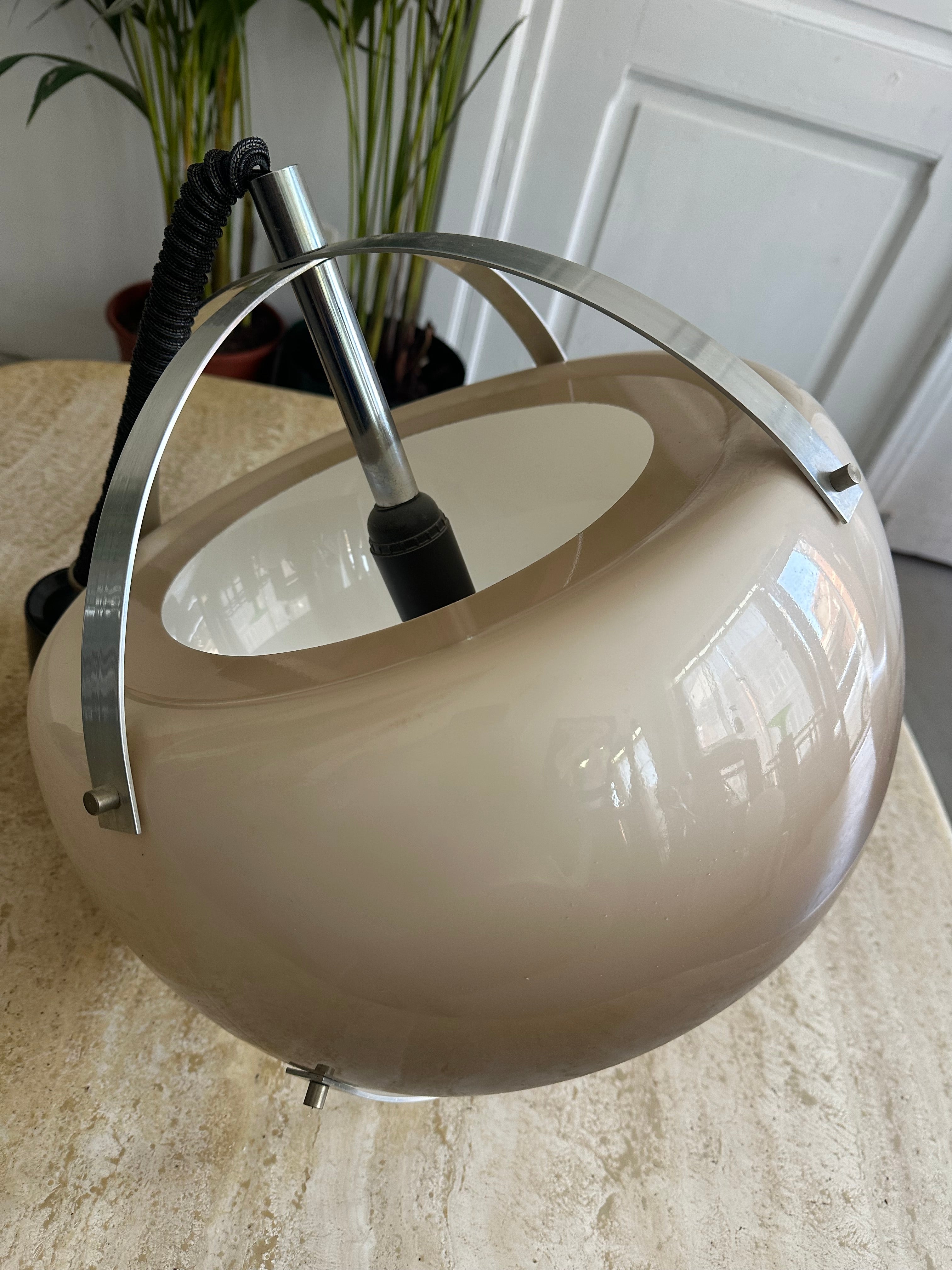 Lampe suspendu vintage fumée