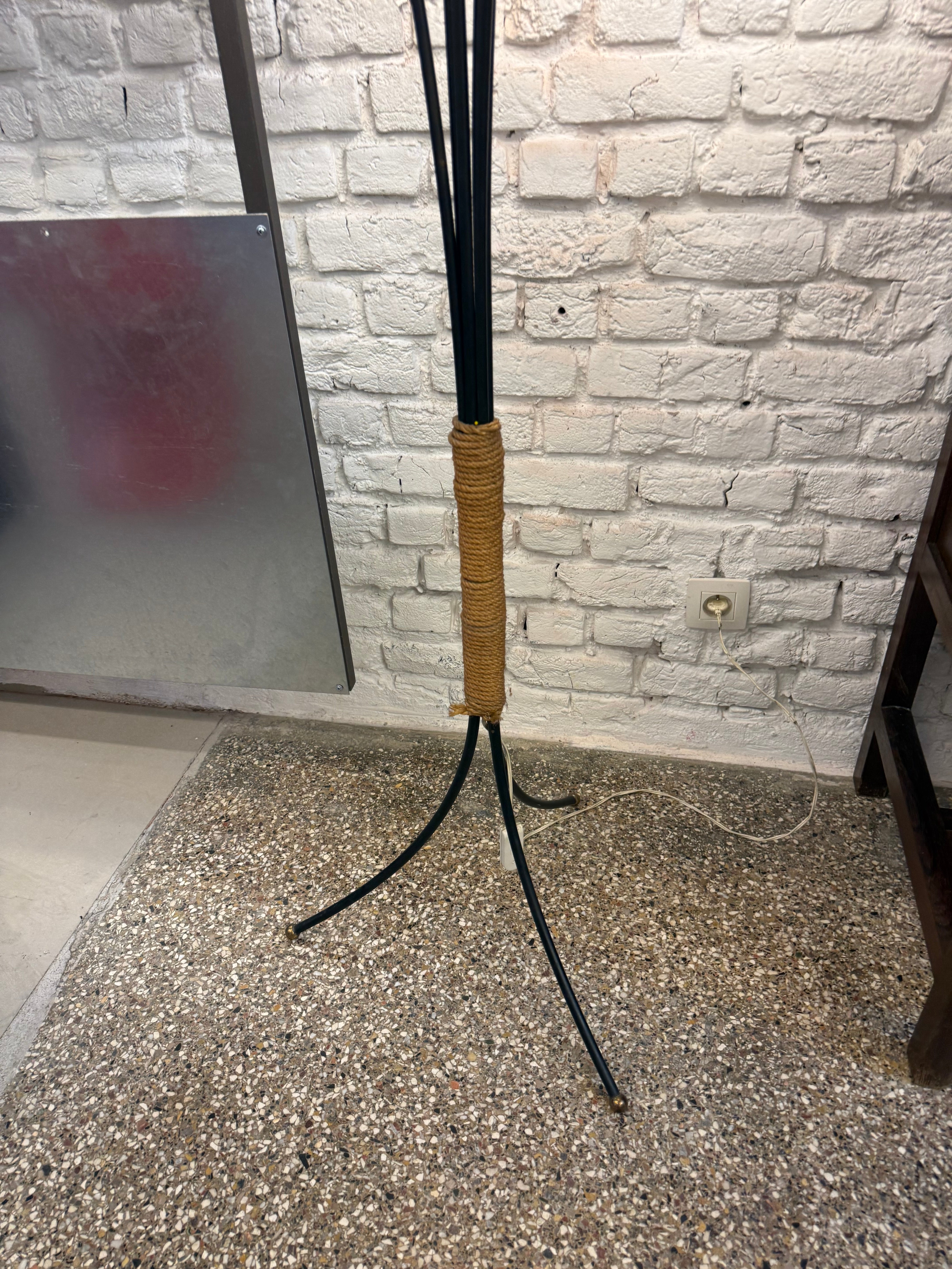 Lampe vintage à 6 branches 1960