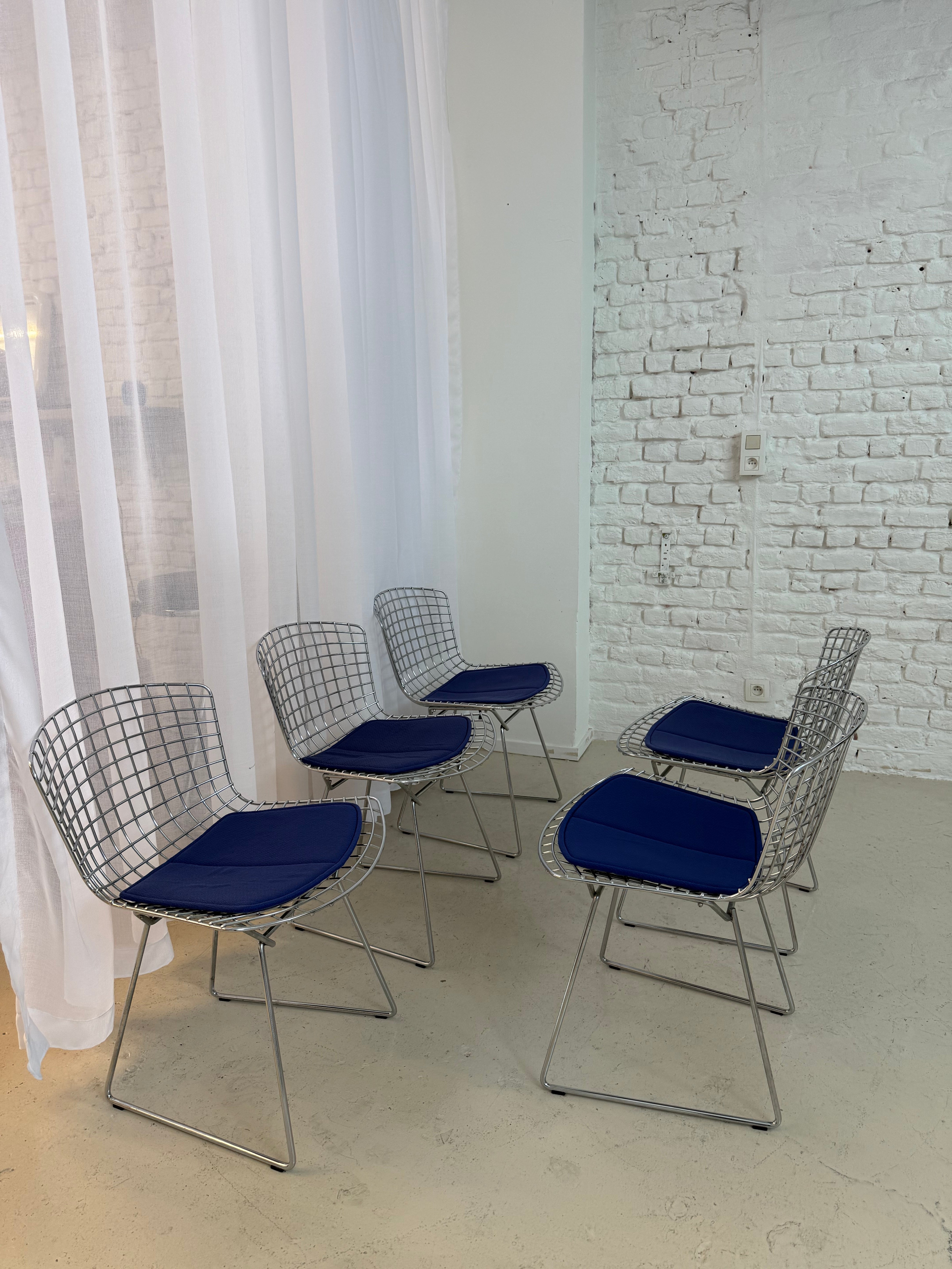 5 chaises Knoll Bertoia