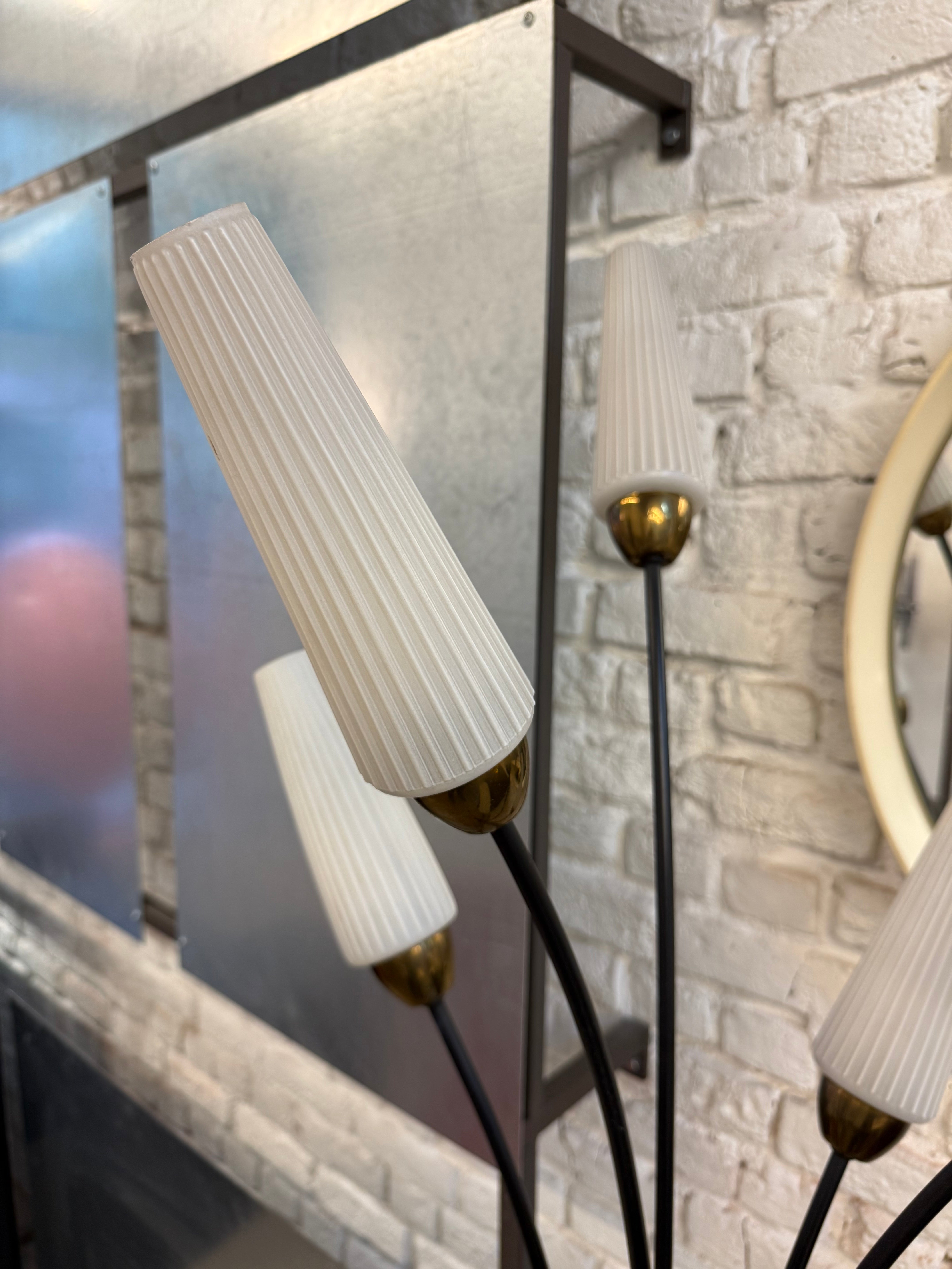 Lampe vintage à 6 branches 1960