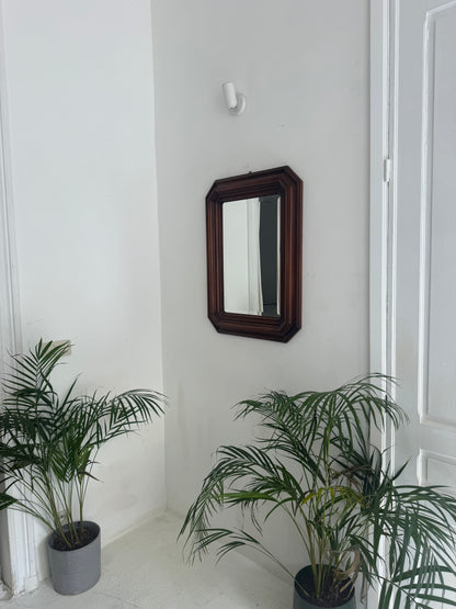Miroir vintage en bois massif