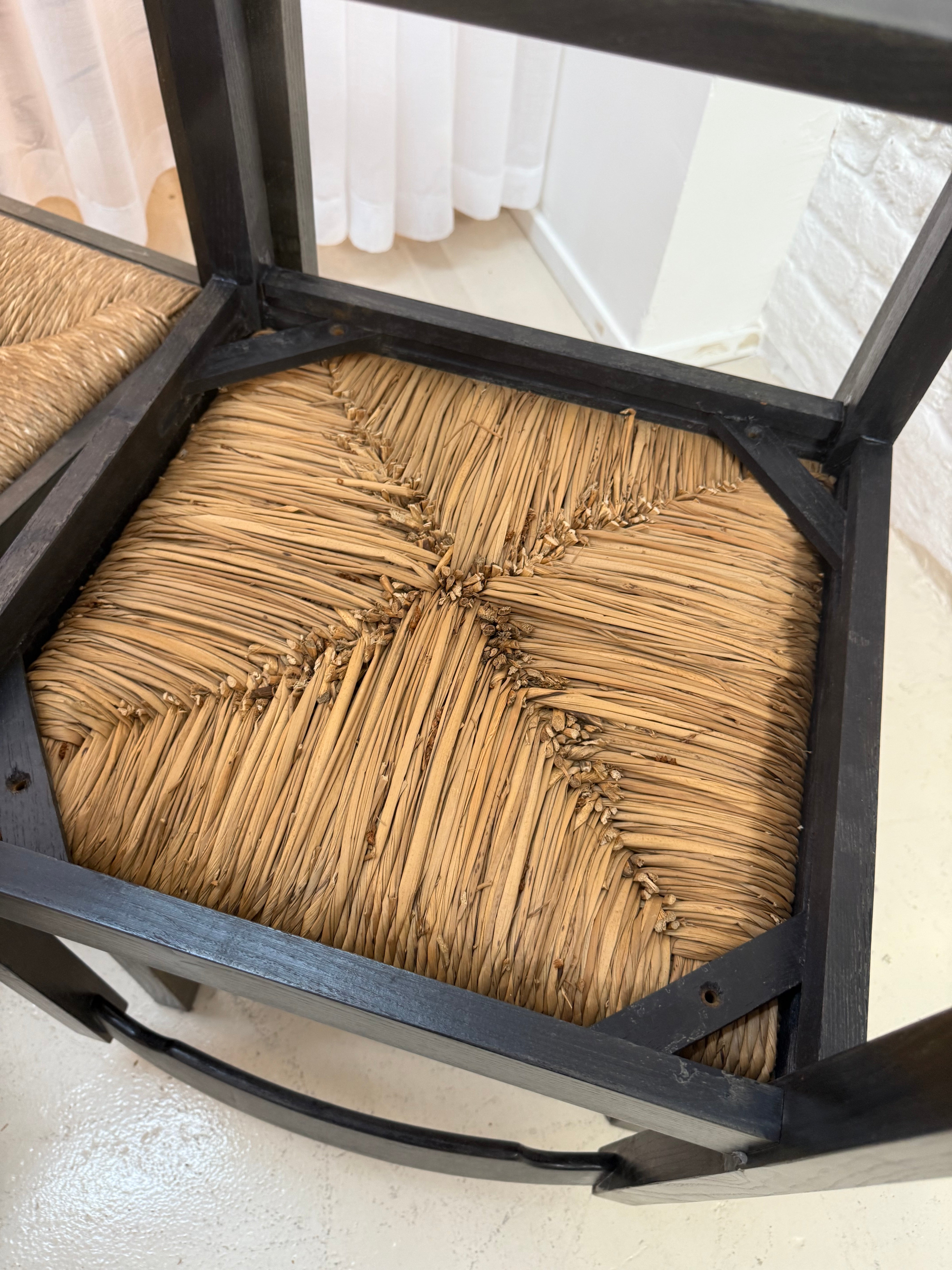 6 chaises vintage en bois 1960