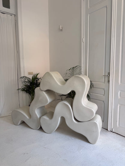 1 chaise design Verner Panton Phantom White