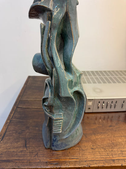 Sculpture en argile très belle 80cm