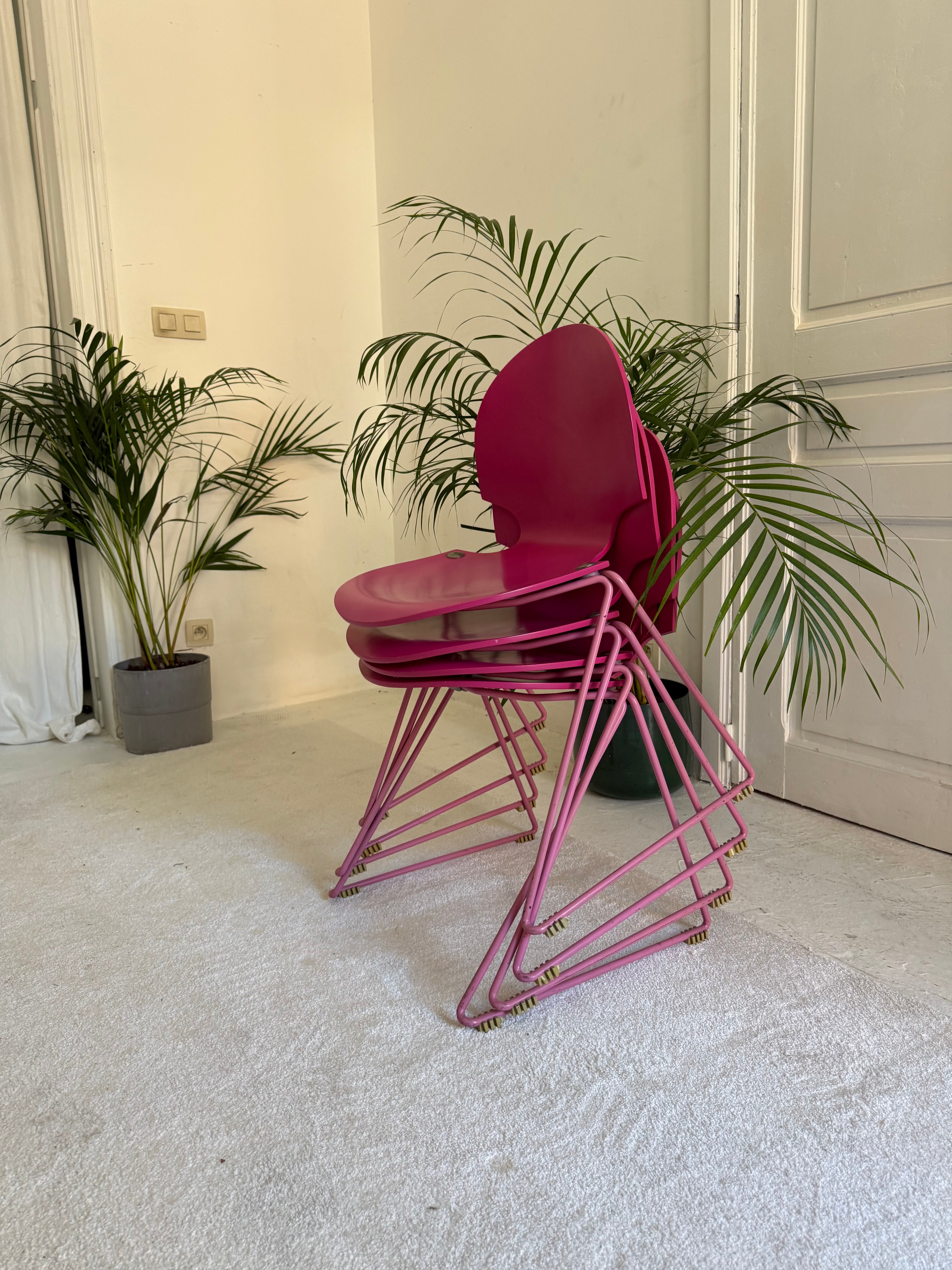 4 chaises FRITZ HANSEn 1980