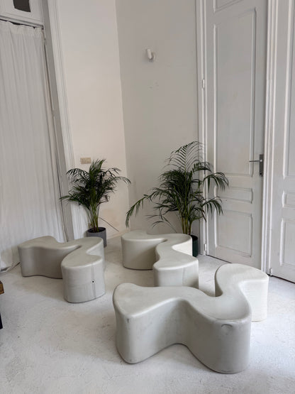 1 chaise design Verner Panton Phantom White
