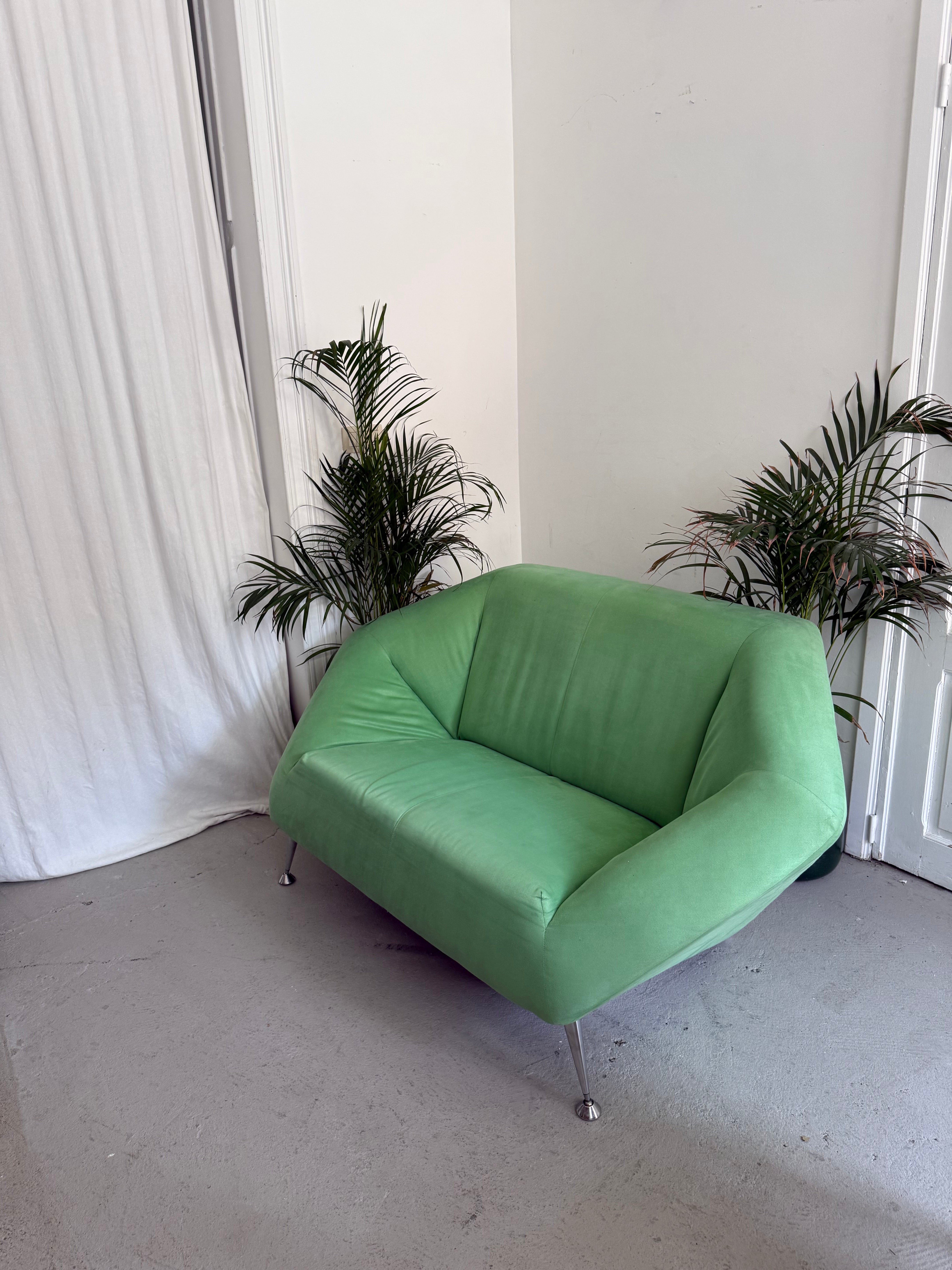 Fauteuil 2 places en velours