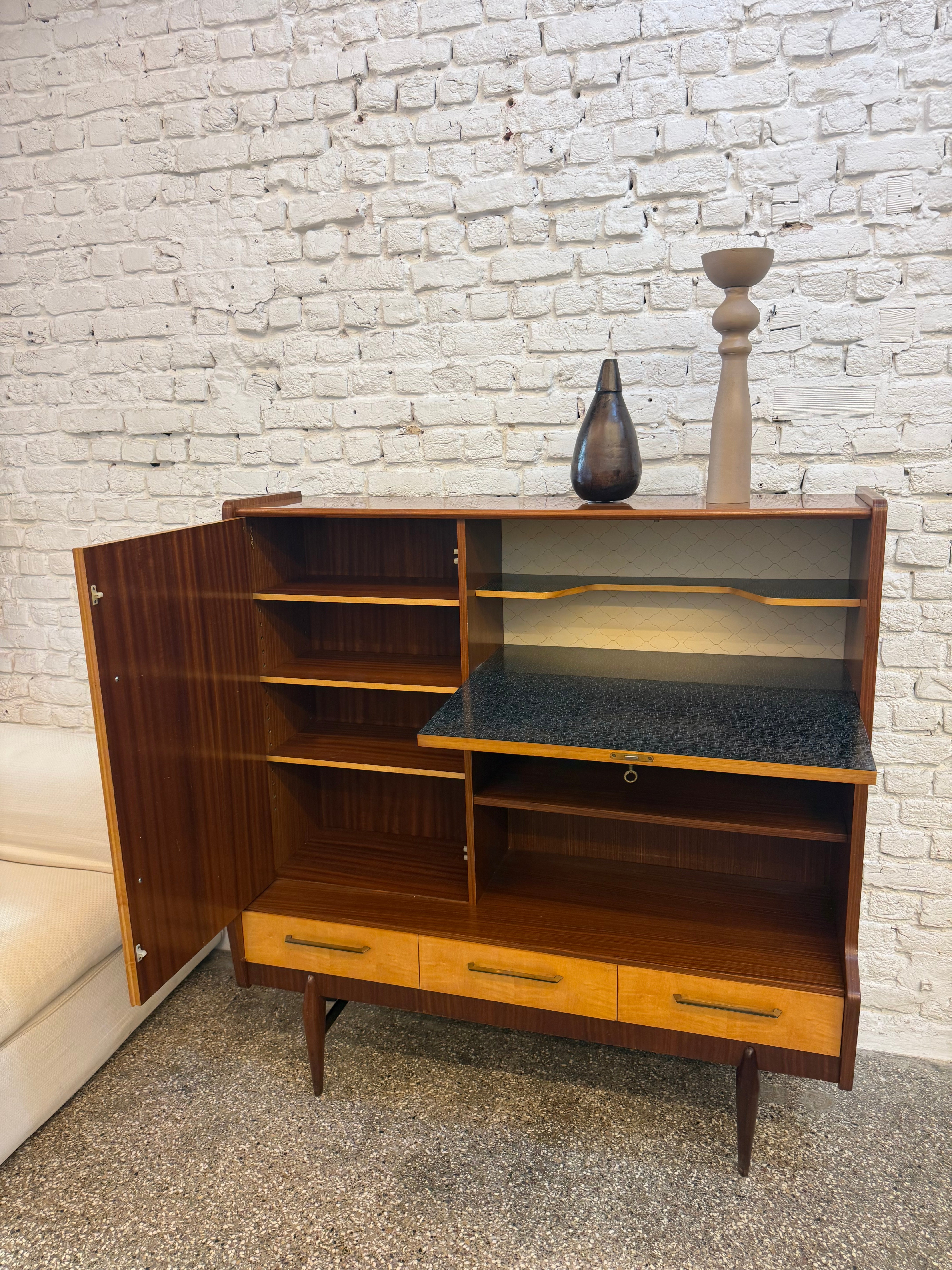 Highboard en bois 1970