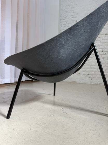 Fauteuil en fibre de verre édition Ed Merat 1970