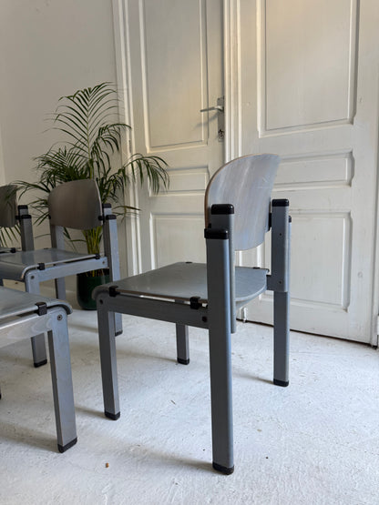 6 chaises scandinave en bois massif