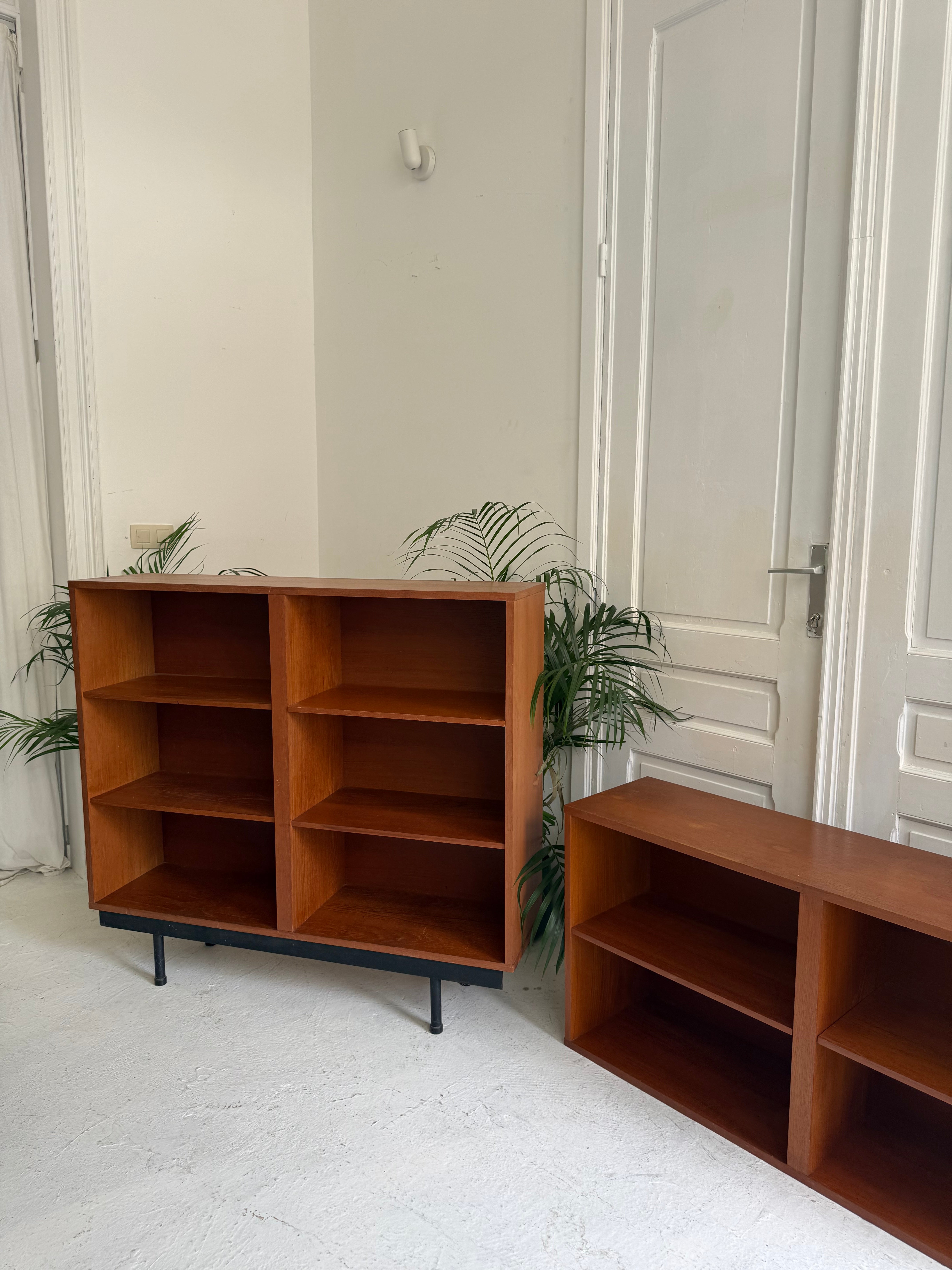 Bibliothèque vintage en teck 1970