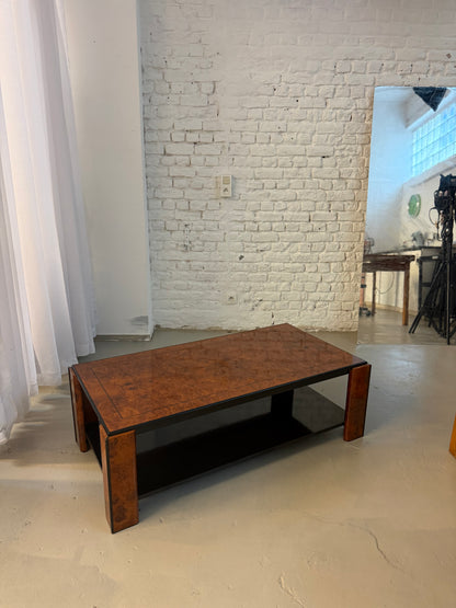 Table vintage en loupe d’orme