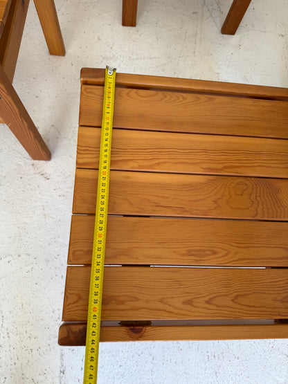 4 chaise en bois vintage