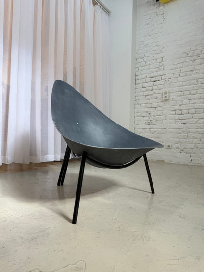 Fauteuil en fibre de verre édition Ed Merat 1970