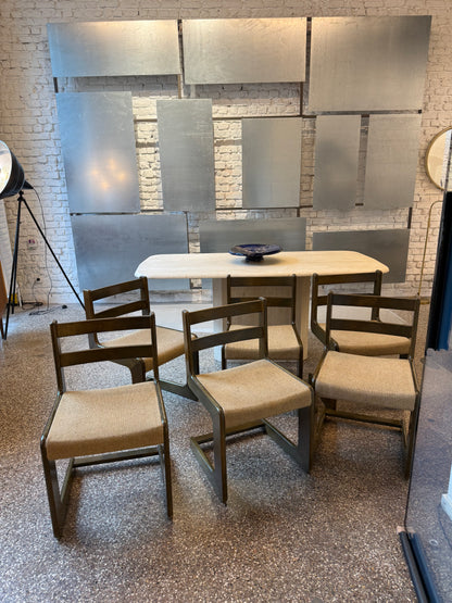 6 chaises en bois massif Casala