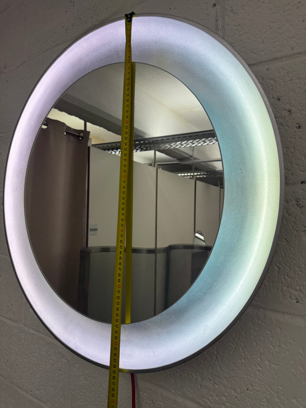Miroir vintage scandinave en bois