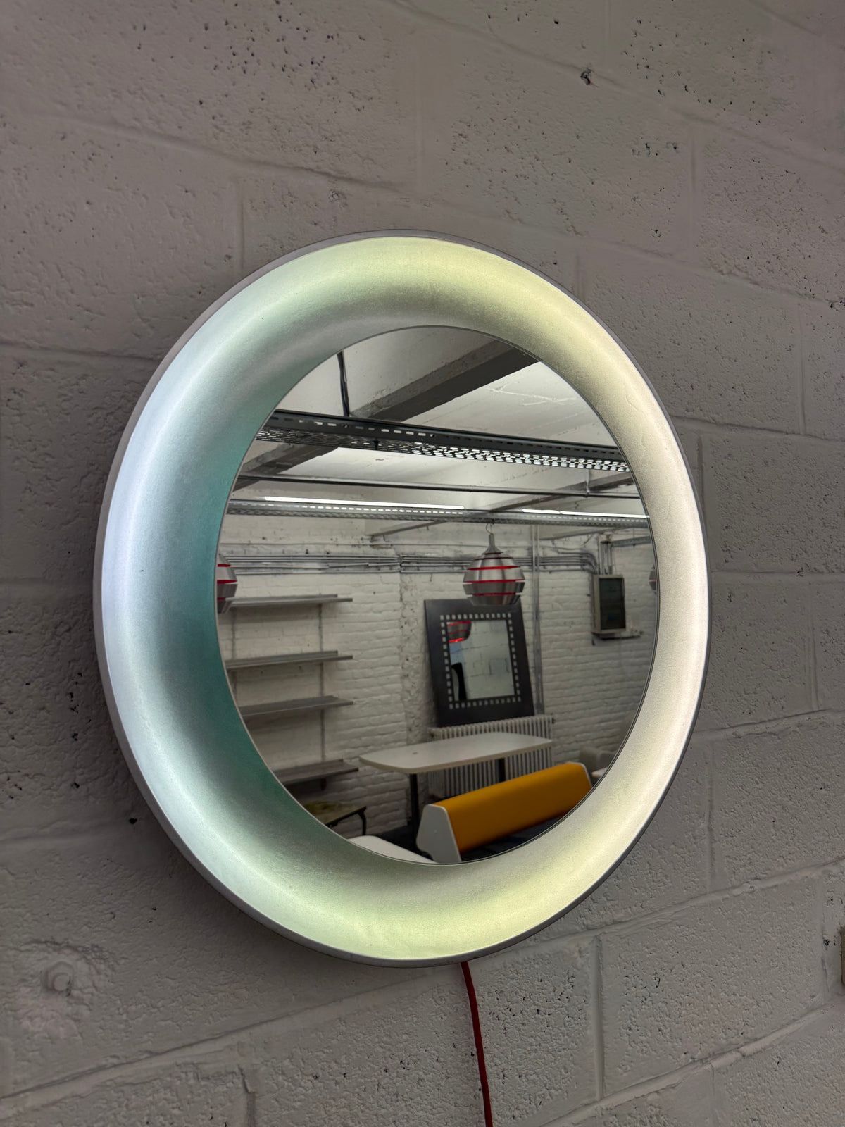 Miroir vintage scandinave en bois