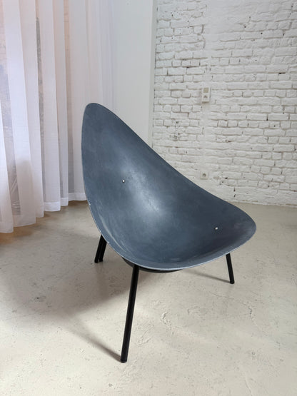 Fauteuil en fibre de verre édition Ed Merat 1970