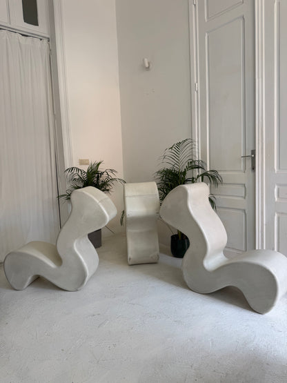 1 chaise design Verner Panton Phantom White