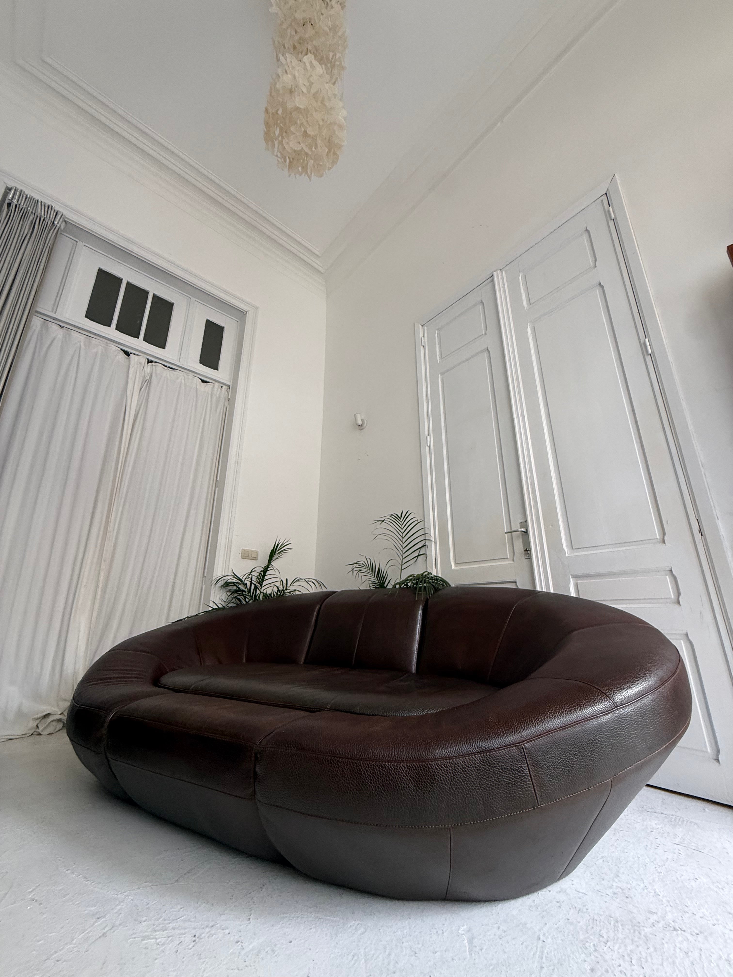 Fauteuil sofa bruin cognac