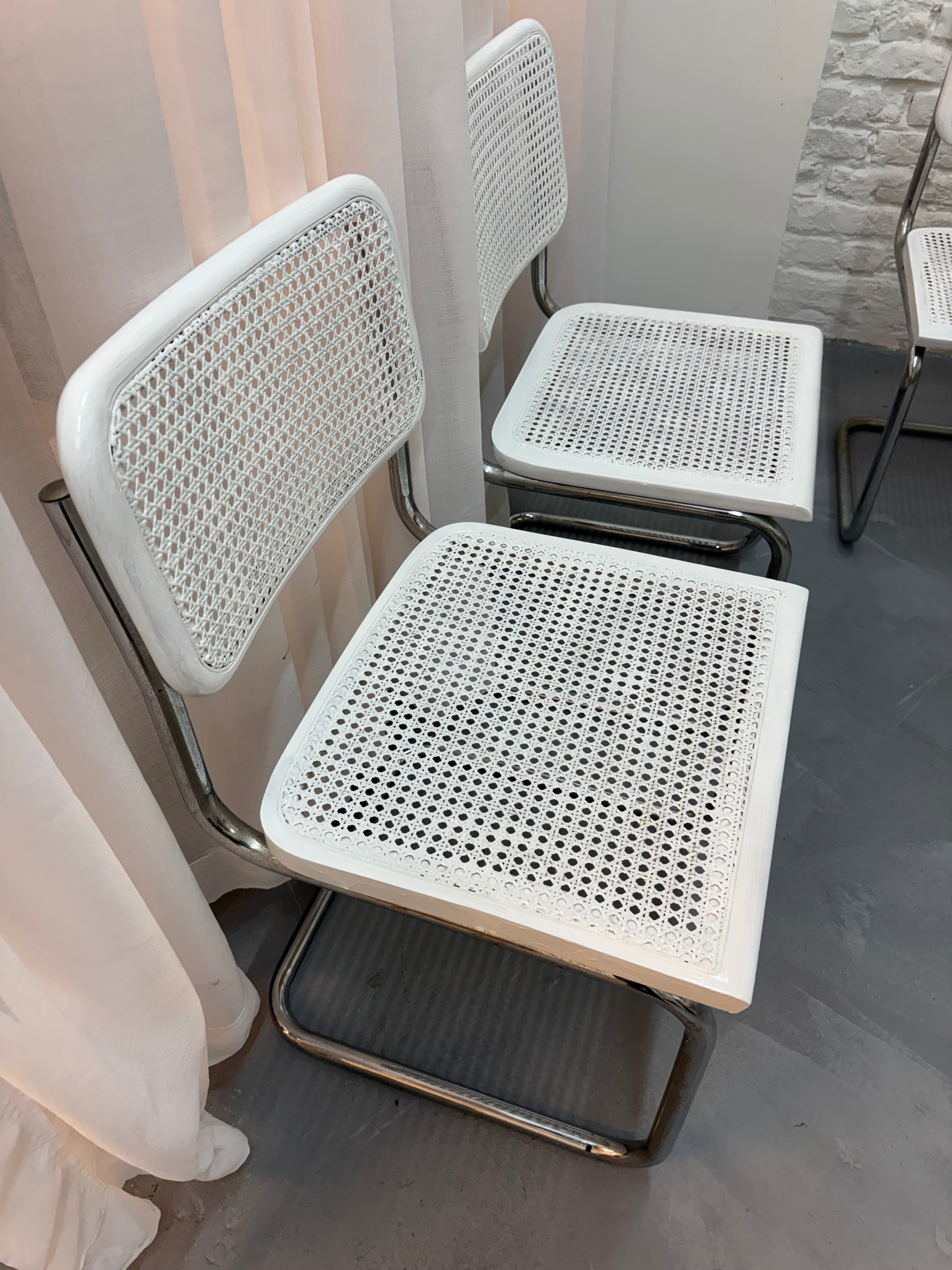4 chaise vintage Marcel Breuer cesca