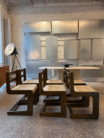 6 chaises en bois massif Casala