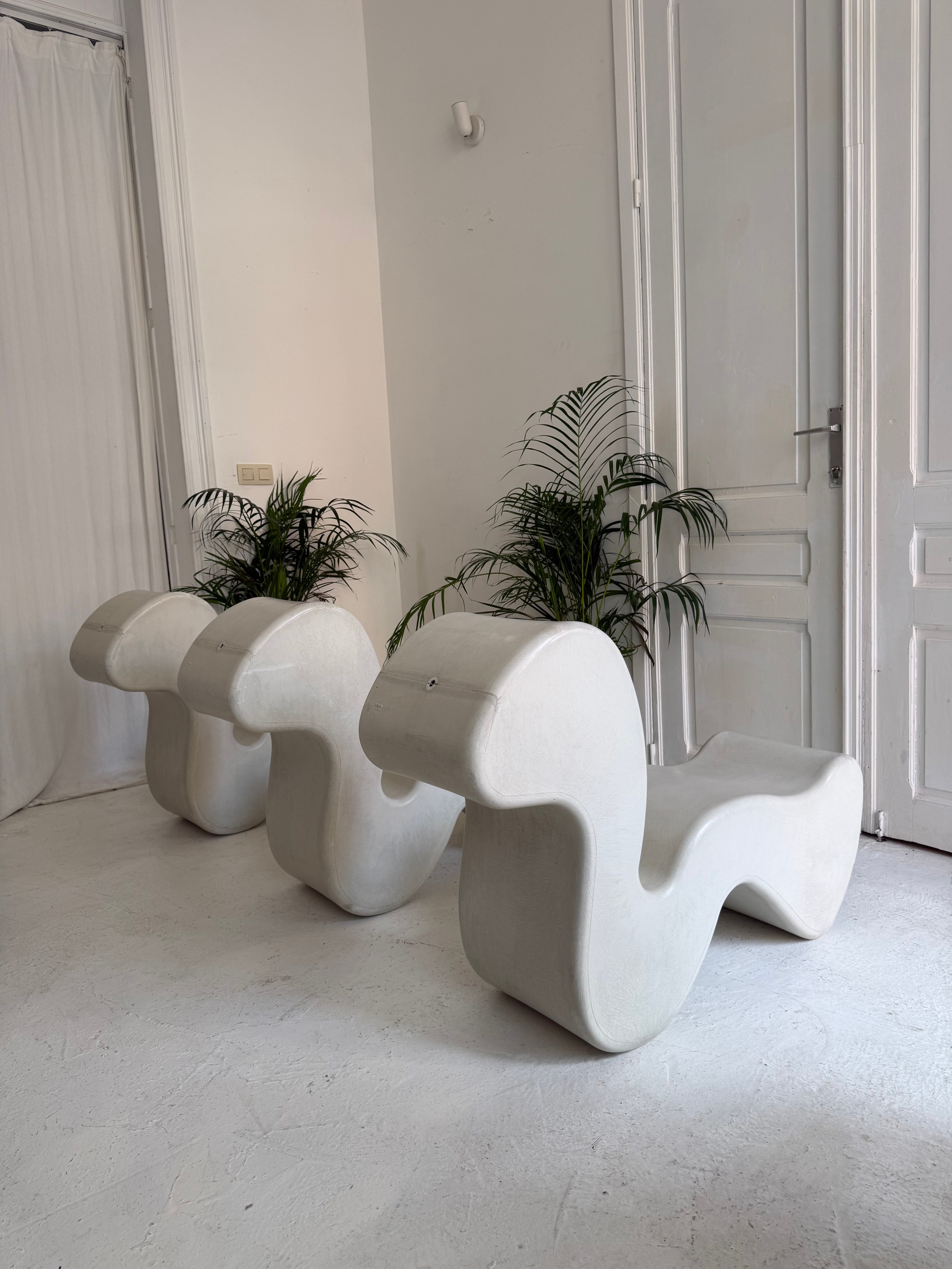 1 chaise design Verner Panton Phantom White