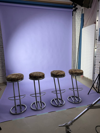 5 tabourets léopard