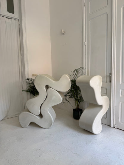 1 chaise design Verner Panton Phantom White