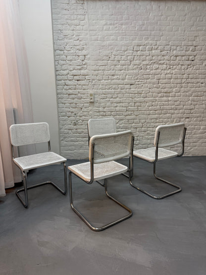 4 chaise vintage Marcel Breuer cesca