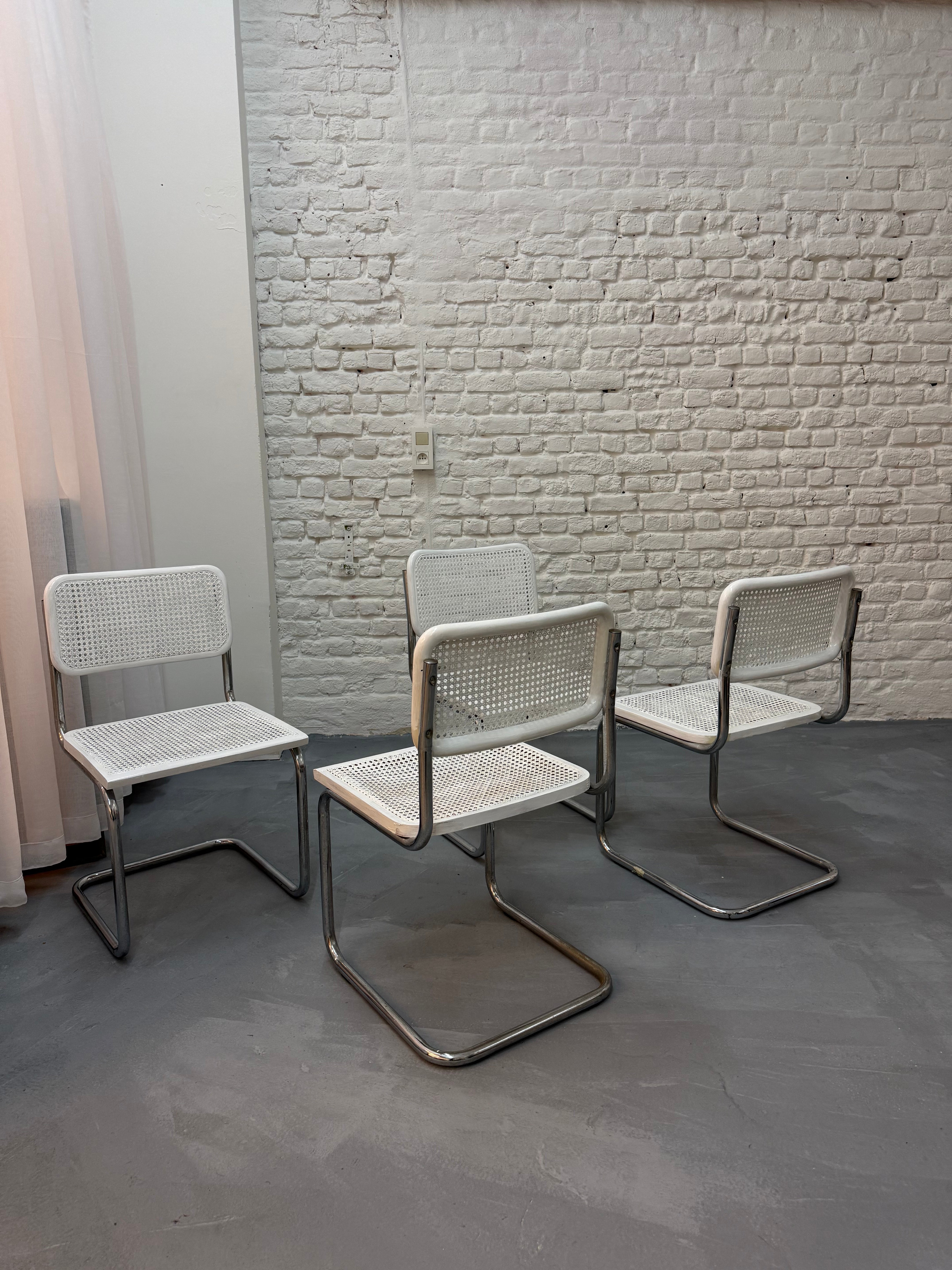 4 chaise vintage Marcel Breuer cesca