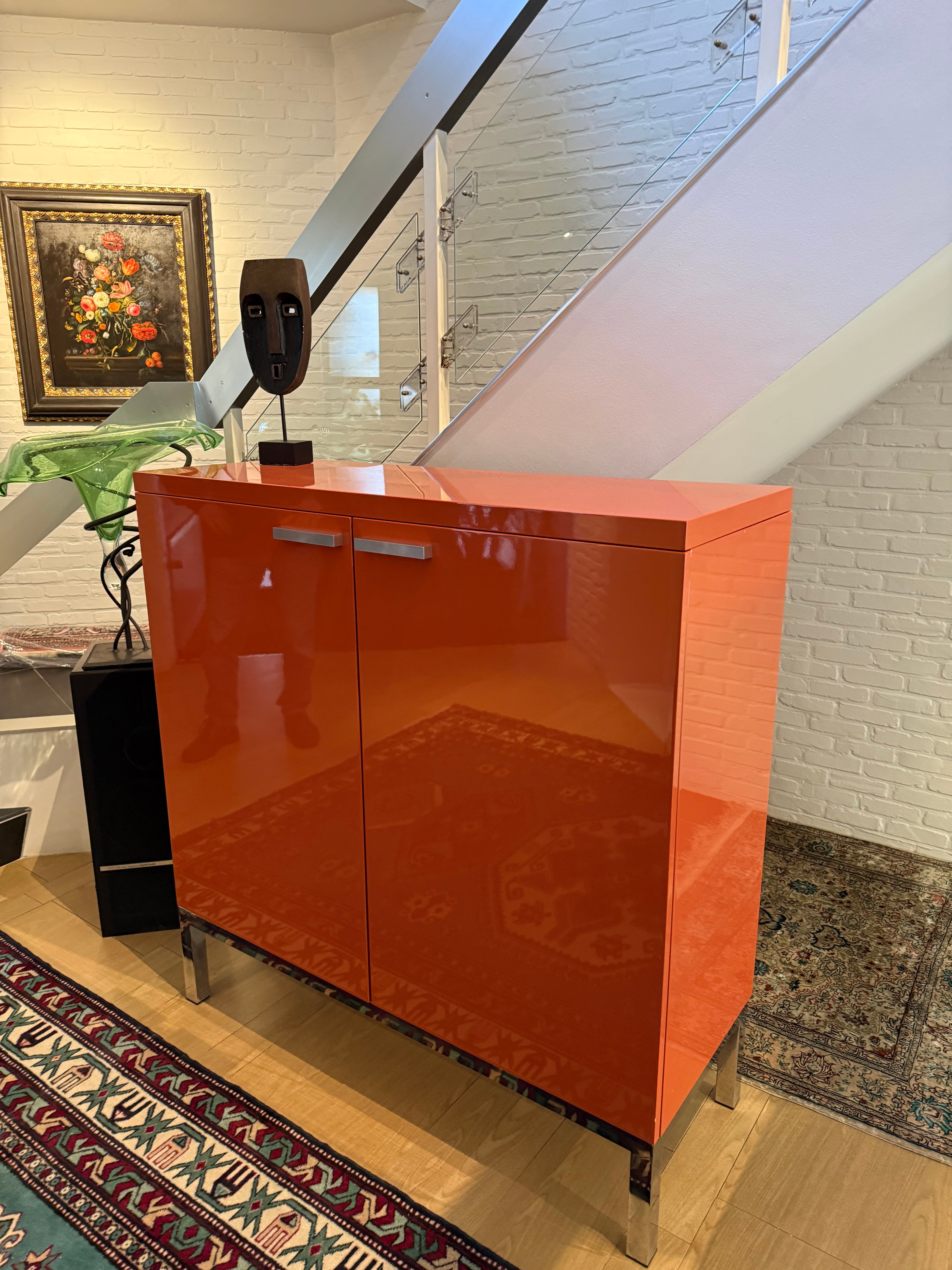 Enfilade Brest en Laque Rouge de Giulio Cappellini, 2000s