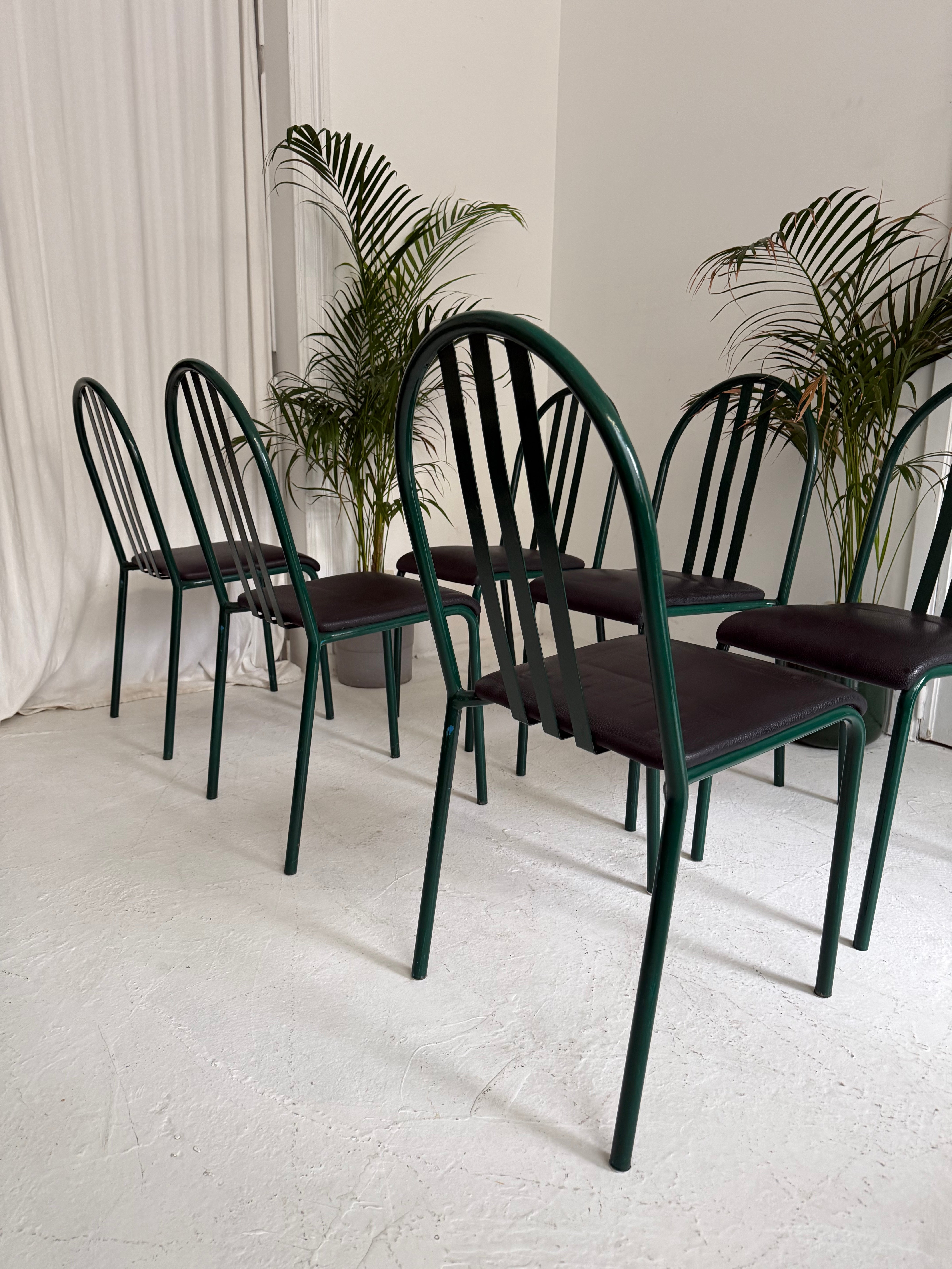 Chairs N. 222 by Robert Mallet-Stevens for Pallucco Italia, 1982, Set of 6