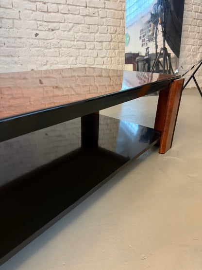 Table vintage en loupe d’orme