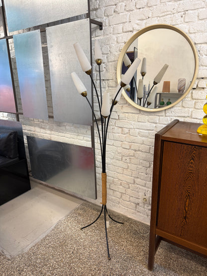 Lampe vintage à 6 branches 1960